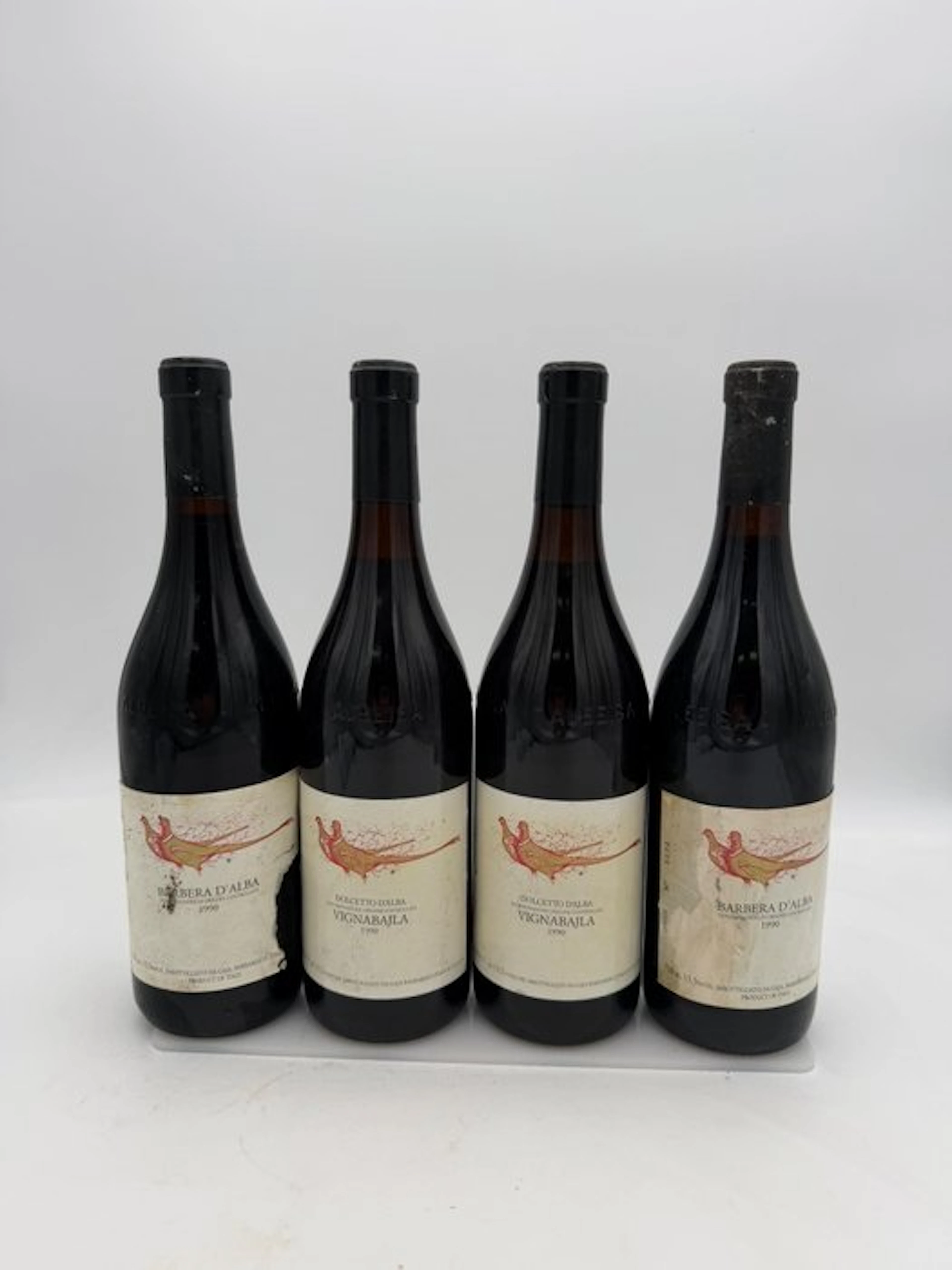 1990 Gaja: Vignabajla x2, Barbera d'Alba x2 - Piedmont - 4 Bottles (0.75L)