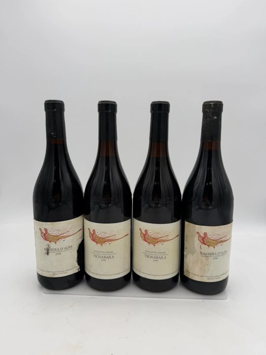 1990 Gaja: Vignabajla x2, Barbera d'Alba x2 - Piedmont - 4 Bottles (0.75L)