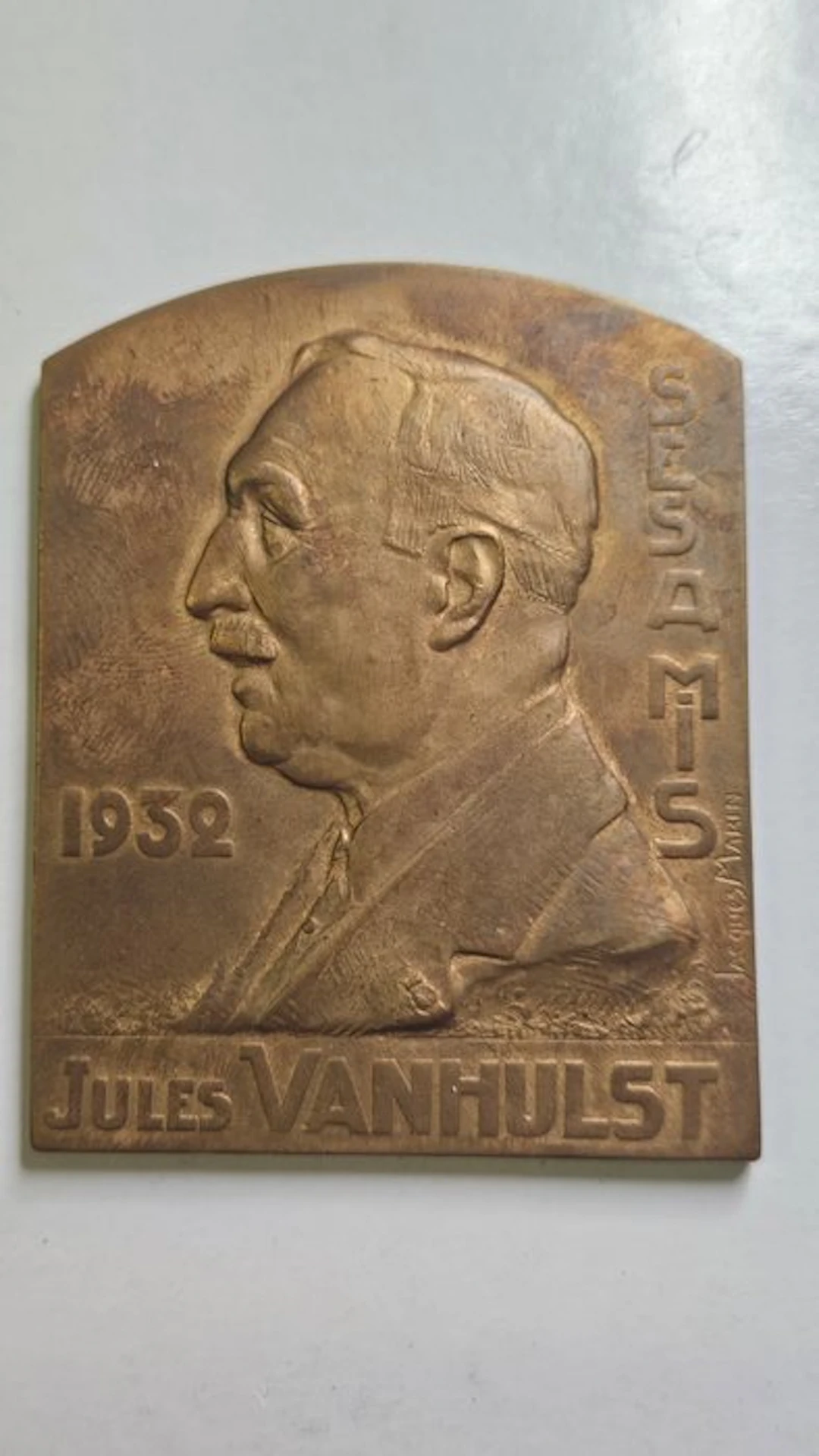 Belgium. Medal 1932 Jules Vanhulst (No reserve price)