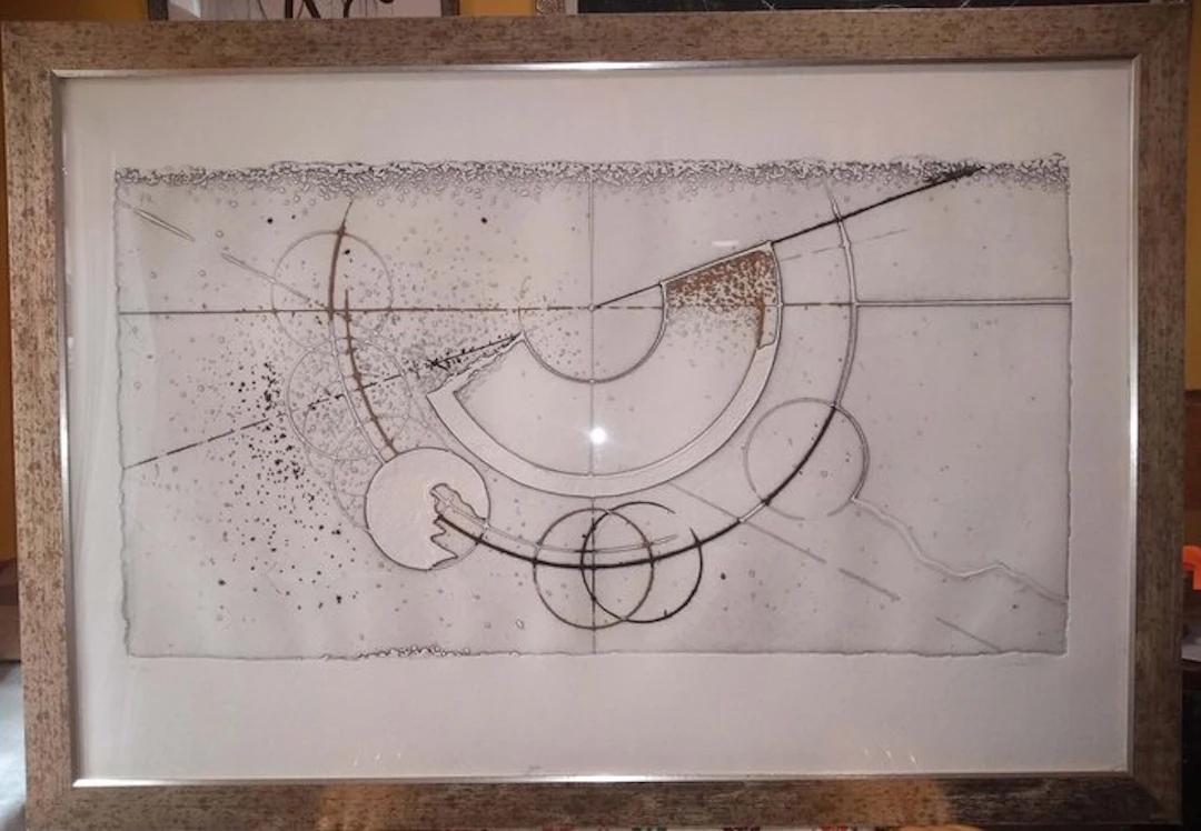 Walter Valentini (1928) - Le Misure, il Cielo cm. 111,2 x 74