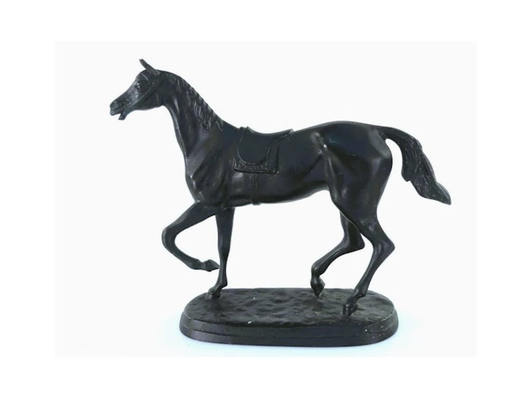 Statuette, Caballo - 1 kg - 15.5 cm - Patinated bronze