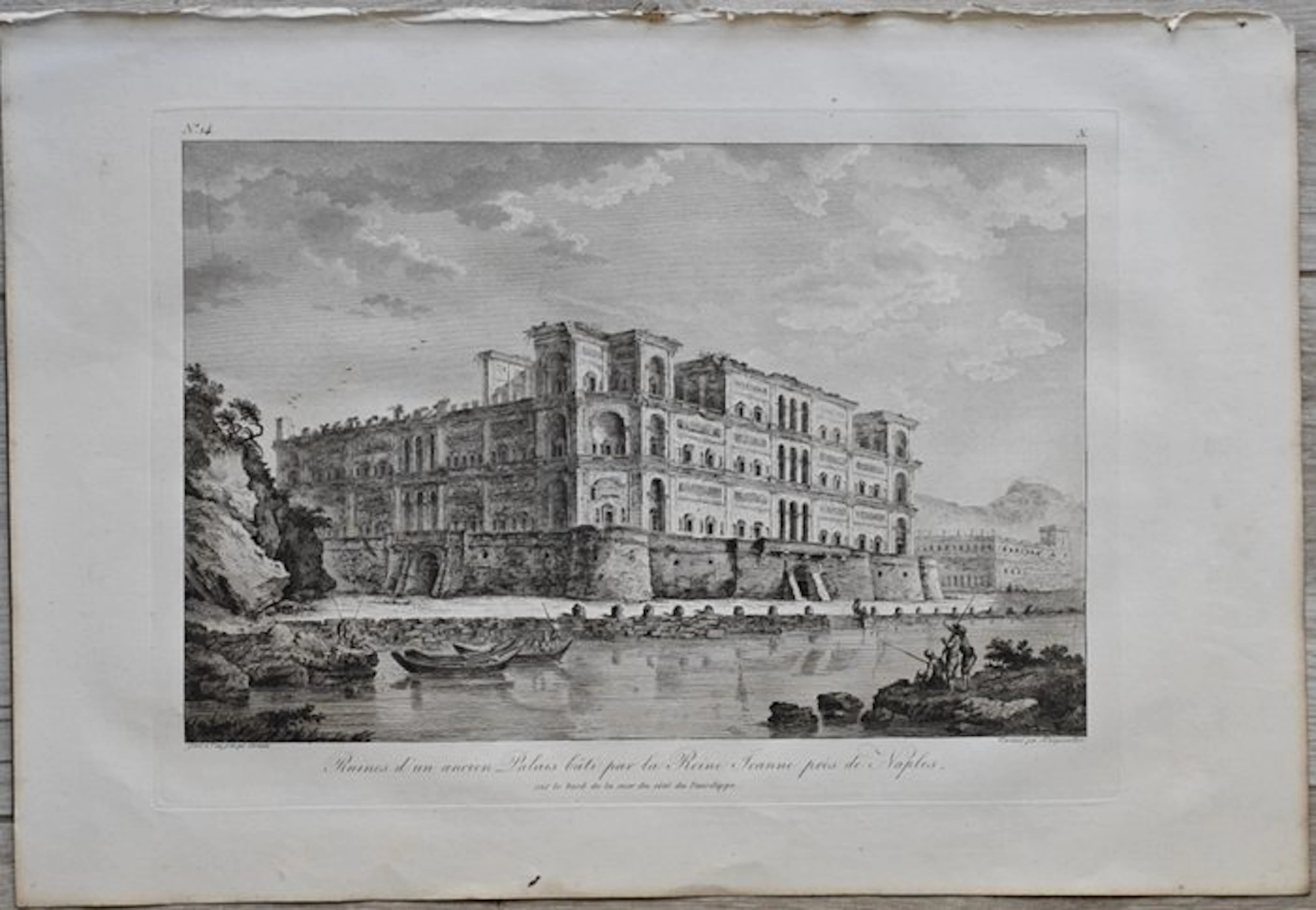 Italy - Donn'Anna Palace in Posillipo (Naples); Abate...