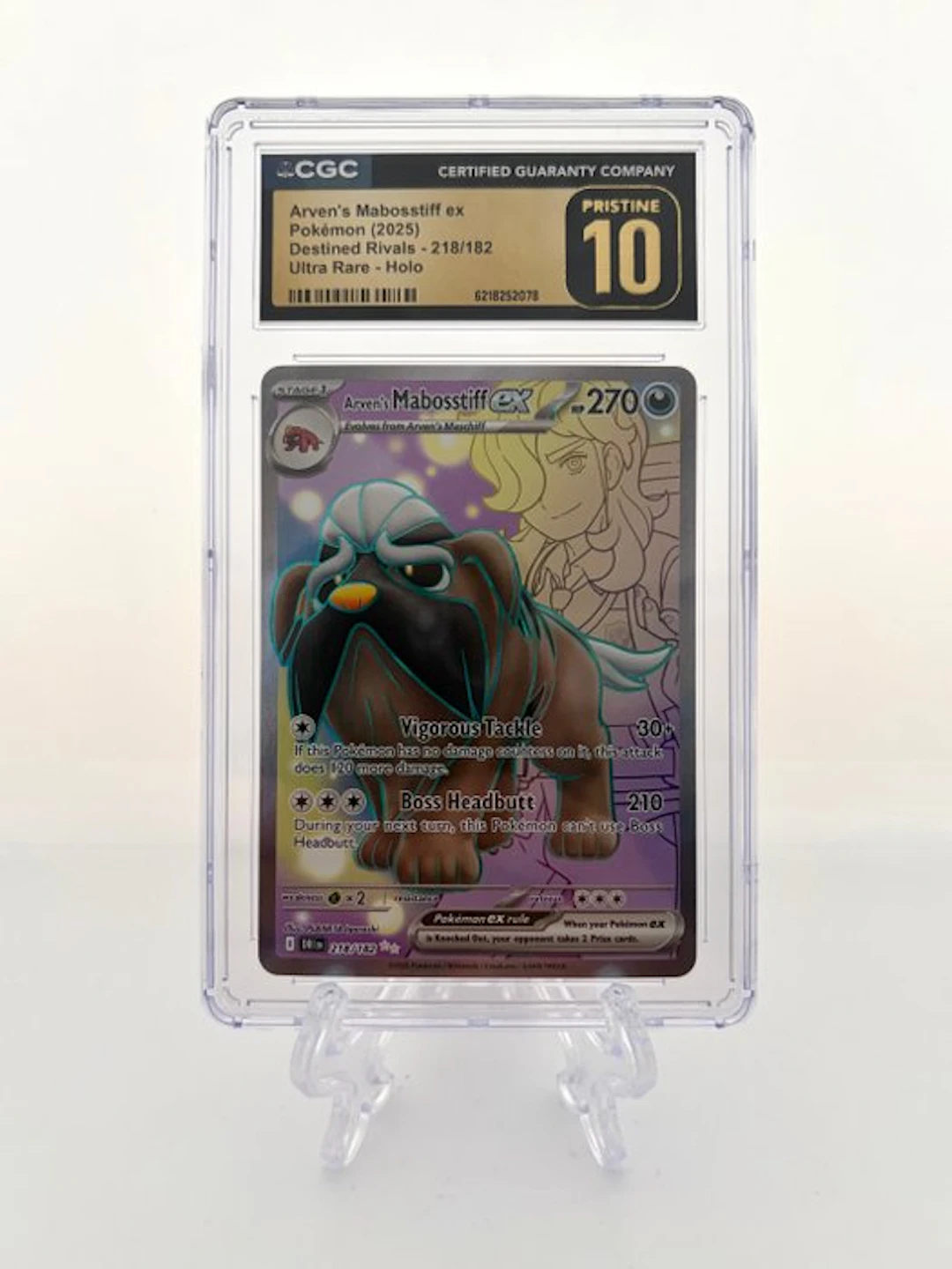 Pokémon - 1 Graded card - Arven's Mabostiff ex - Destined...