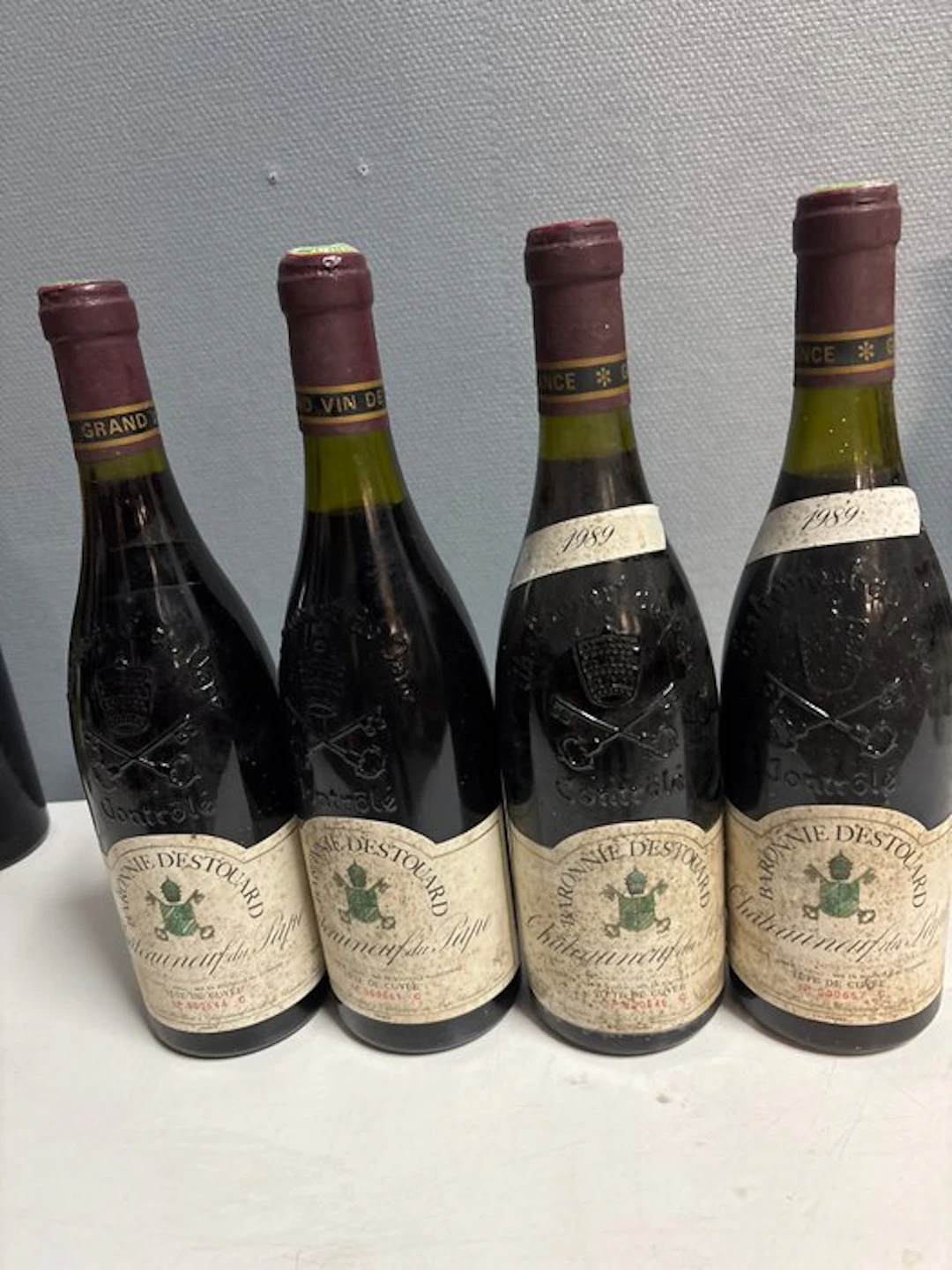 1989 Baronnie Destouard Chateauneuf-du-Pape - Rhône - 4 Bottles (0.75L)