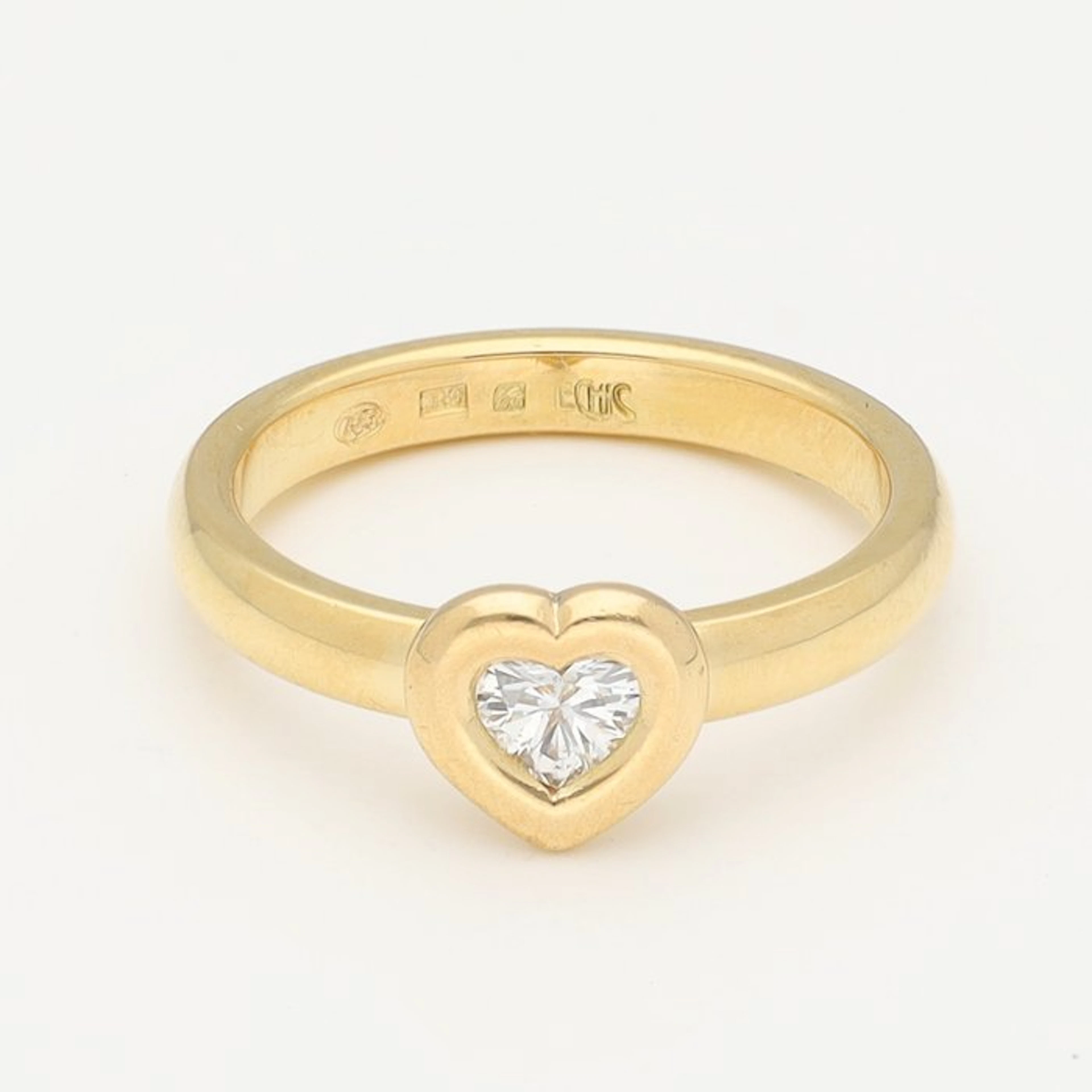 Ring - 18 kt. Yellow gold Diamond (Natural)