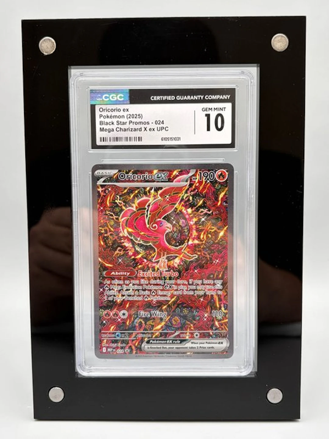 Pokémon Graded card - Oricorio ex - Mega Charizard X ex UPC Promo card - CGC 10