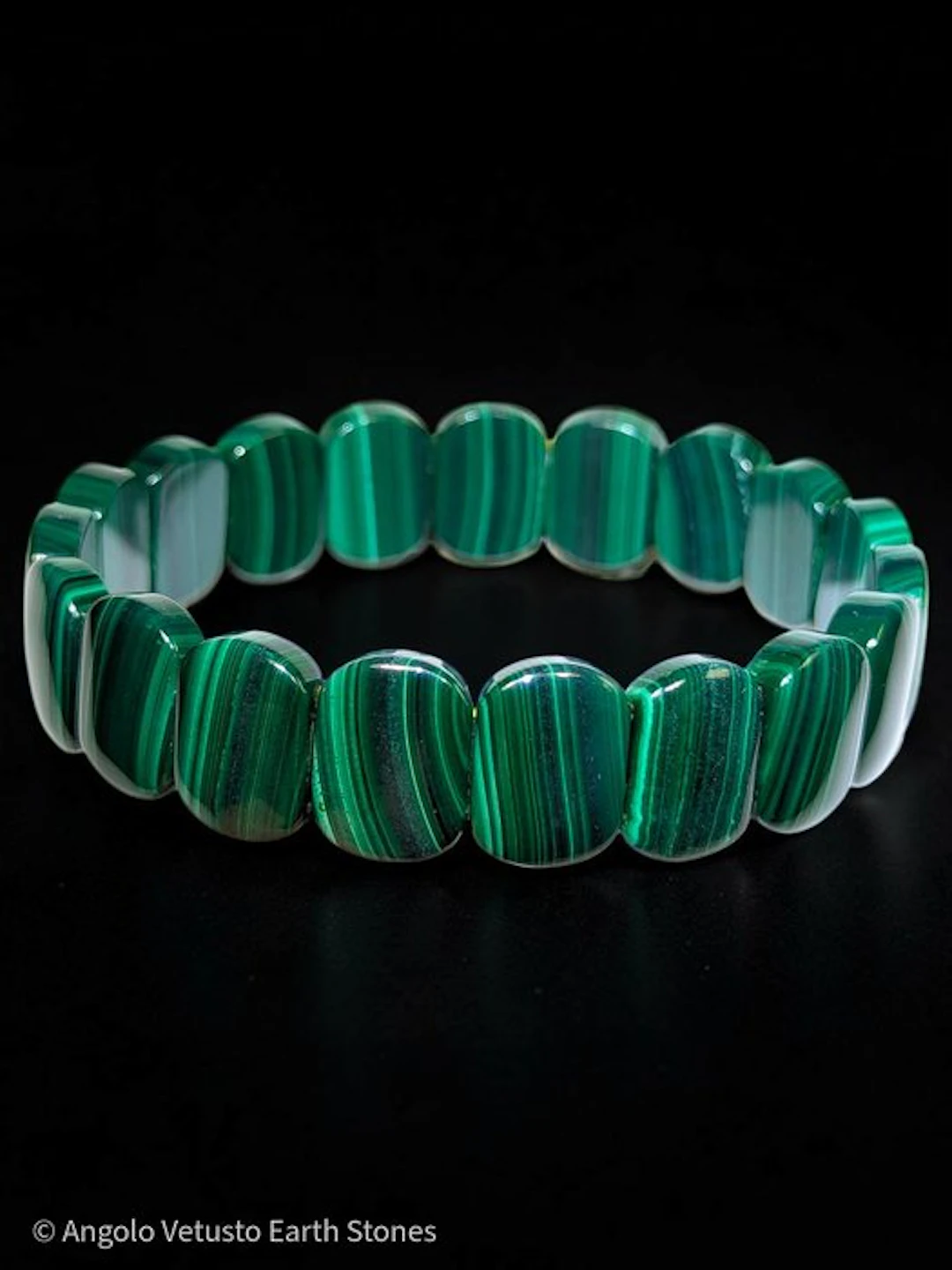 183.35 ct - AAA Top Quality Natural Malachite Bracelet