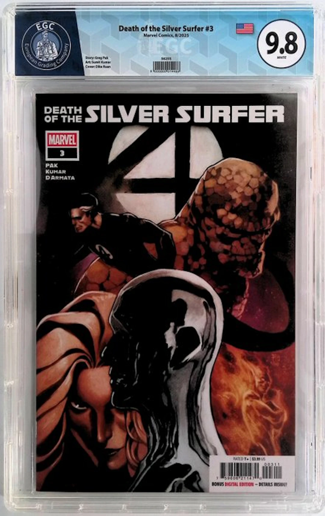 Death of Silver Surfer #3 - EGC 9.8 - 1 Graded comic - First edition - 2025