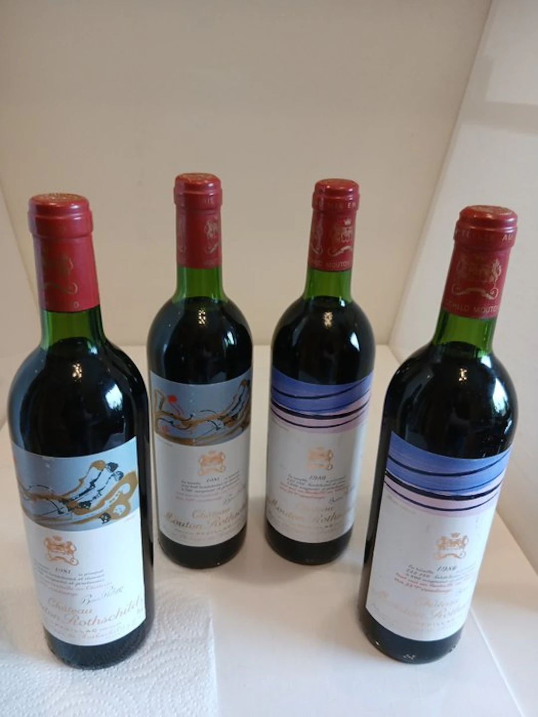 Chateau Mouton Rothschild; 1980 x 2 & 1981 x 2 - Pauillac...