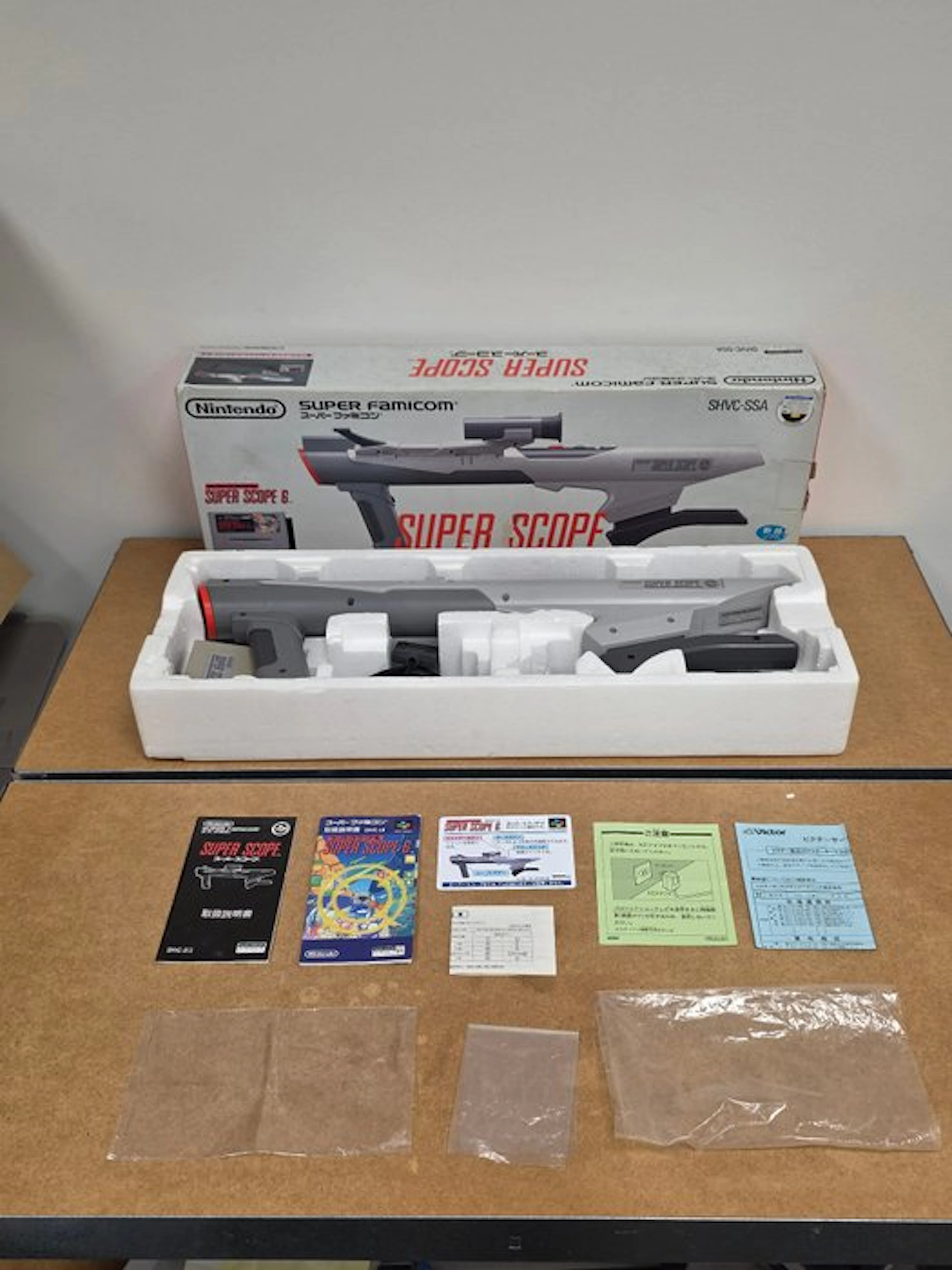 Nintendo - Snes - Old stock - Super Rare Big Box Scope 6...