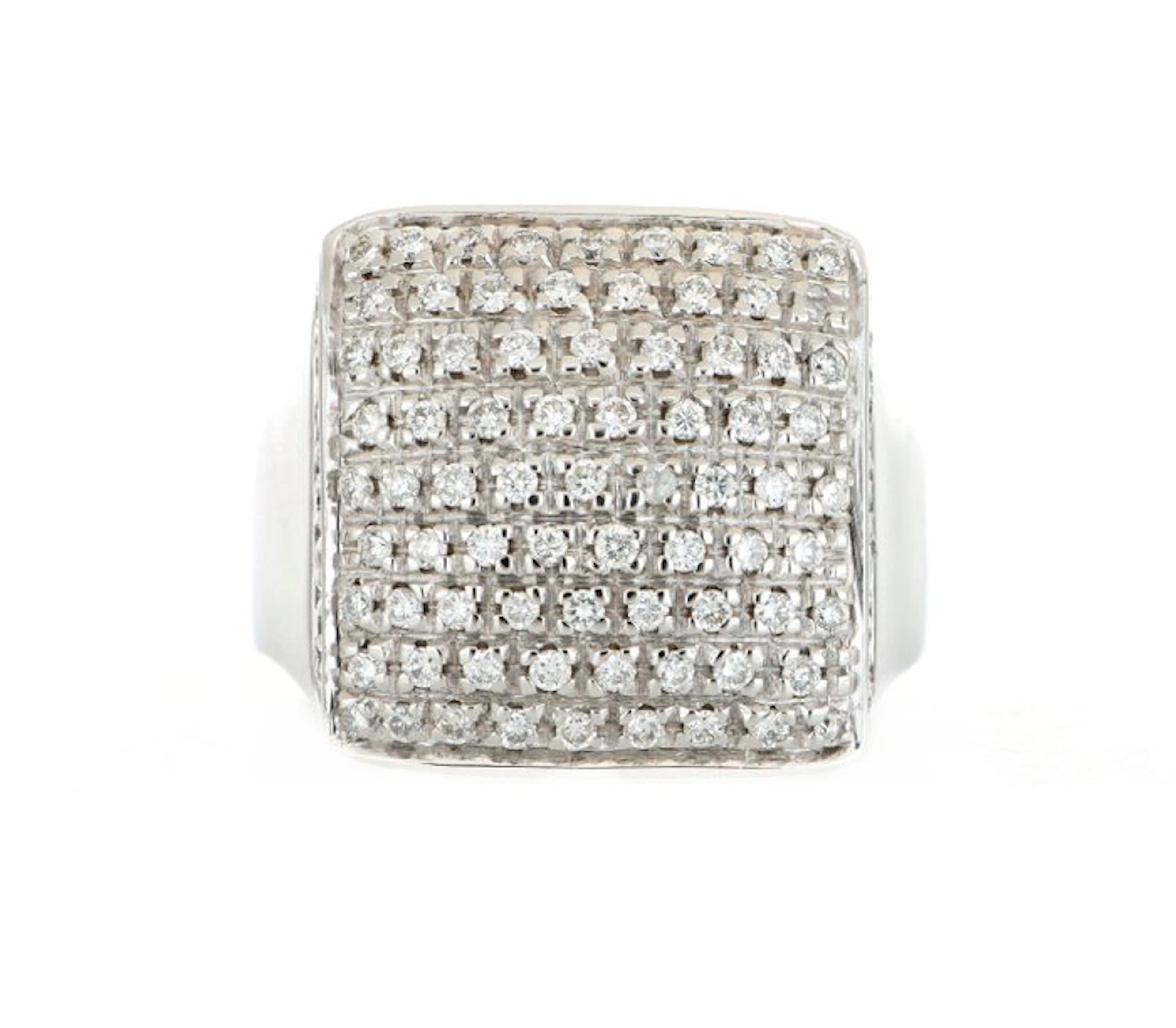 No reserve price - Ring - 18 kt. White gold - 1.45ct. tw. Diamond (Natural)