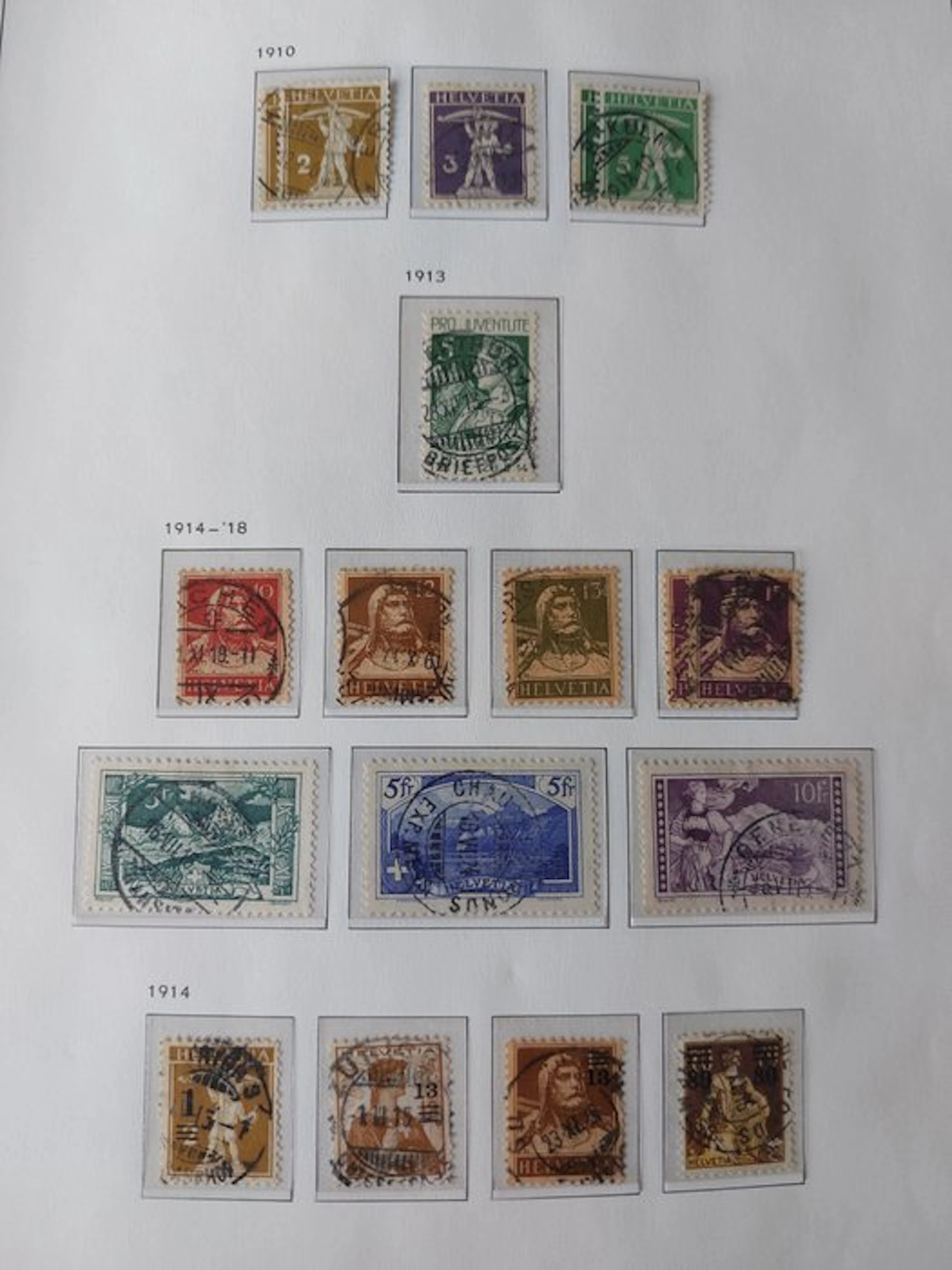 Switzerland 1854/1979 - Neat Stamped Collection in a DAVO Album