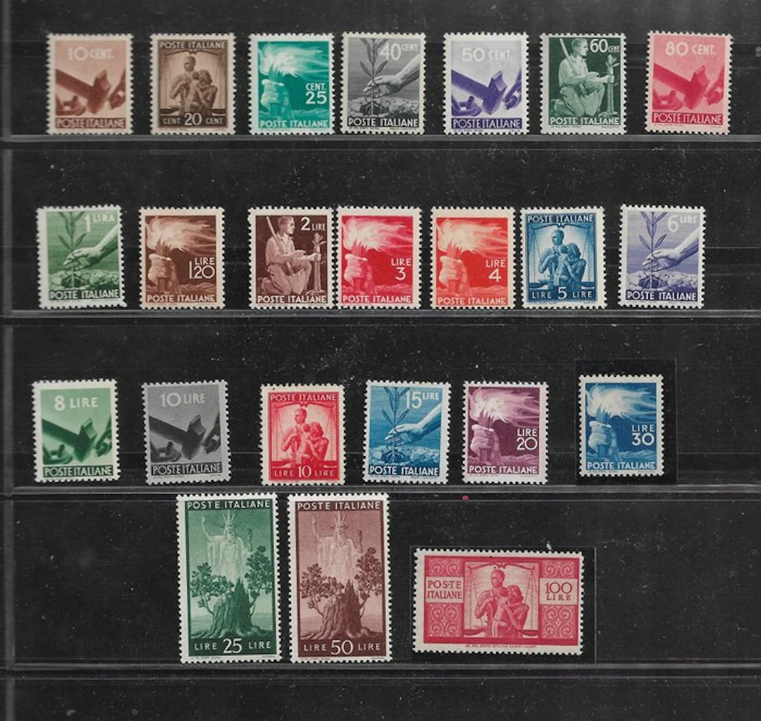 Italian Republic 1945 - Democratica wheel 23 values