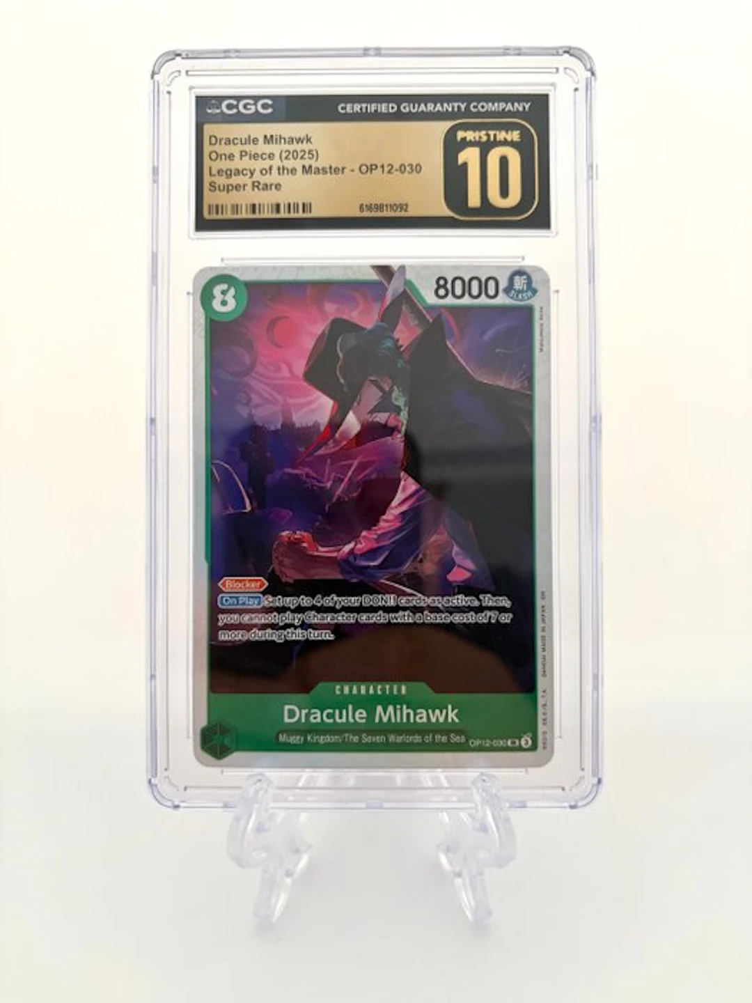 One Piece - 1 Graded card - One Piece - Dracule Mihawk...