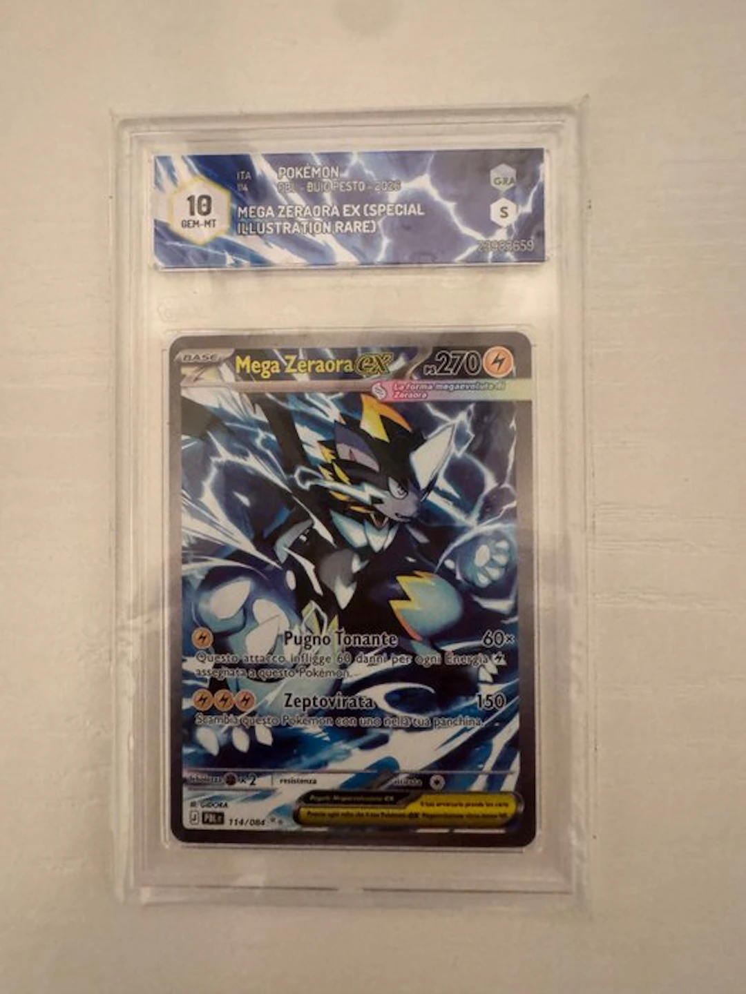 Pokémon - 1 Graded card - Mega Zeraora 114/084 Alternate art