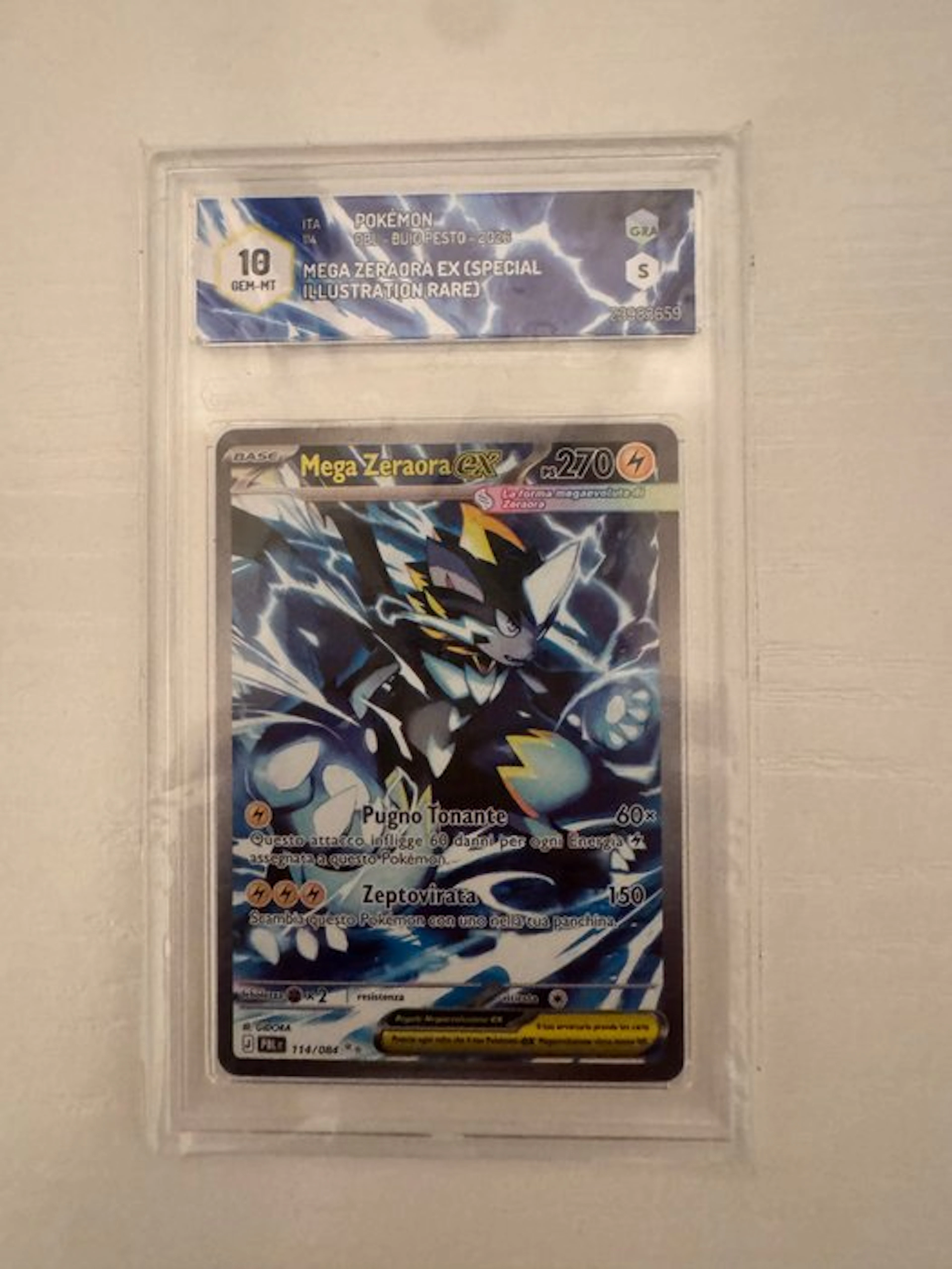 Pokémon - 1 Graded card - Mega Zeraora 114/084 Alternate art
