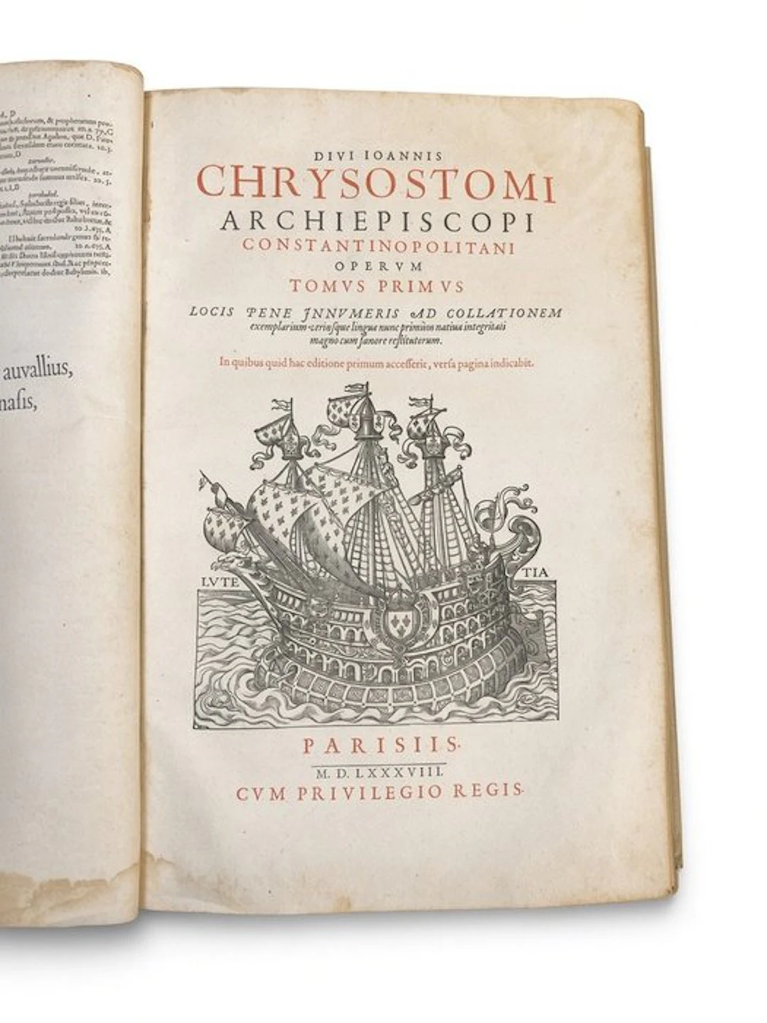 Ioannis Chrysostomi - Operum + Index - 1588