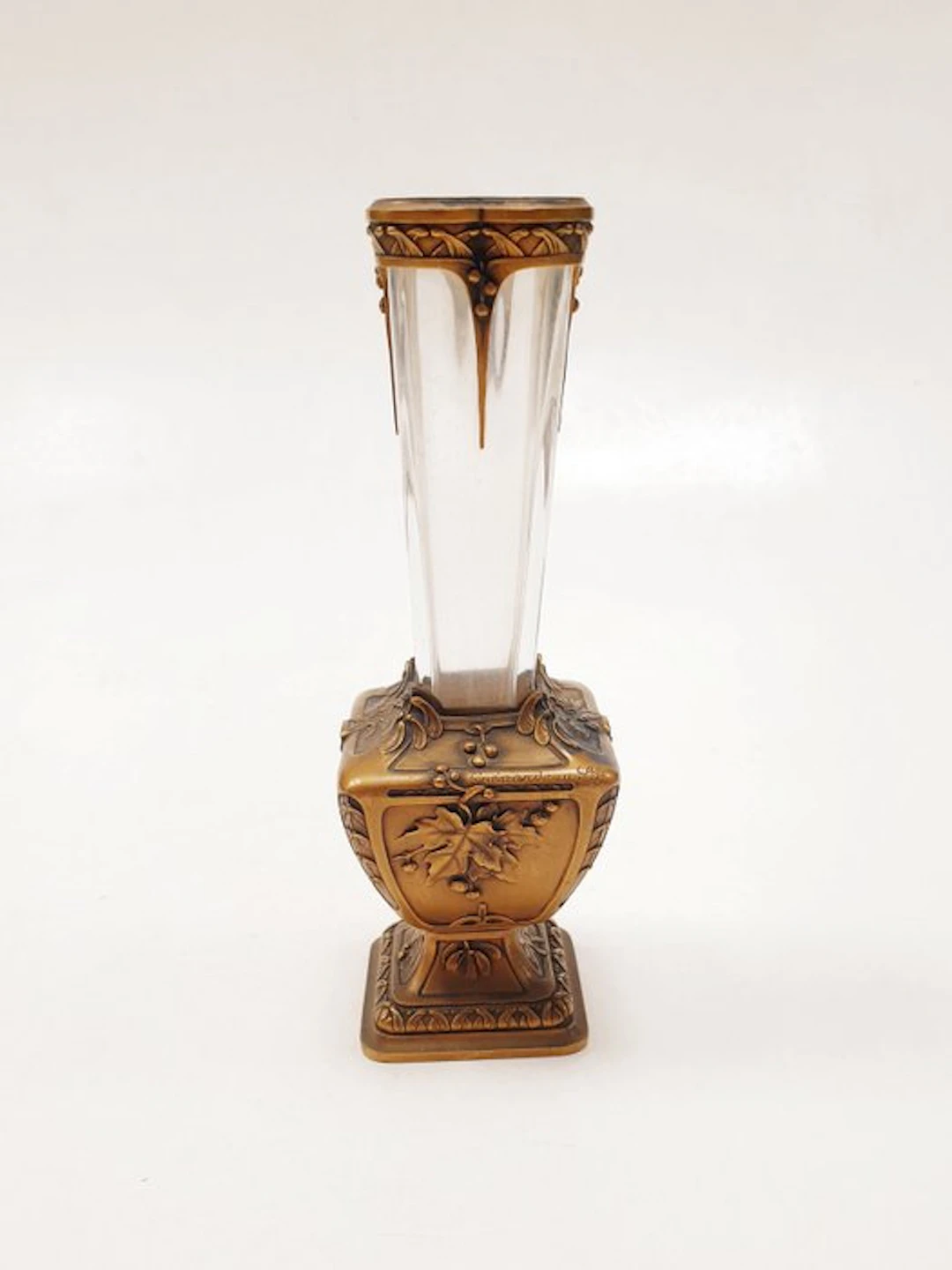 Susse Frères - Som-Charles GUENARDEAU (XIX-XXe) - Vase - maple leaves - Crystal