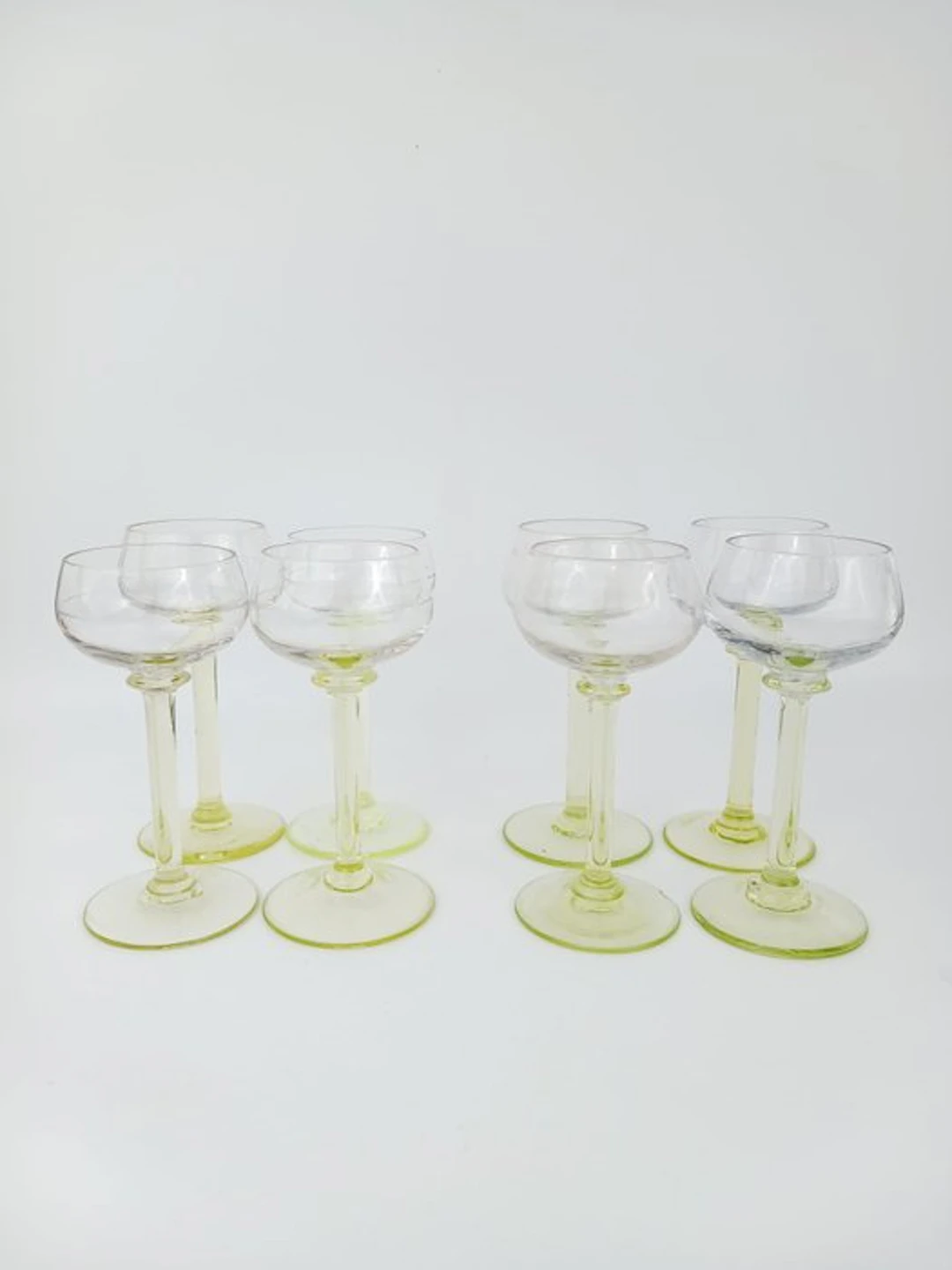 scailmont - Drinking set (8) - Uranium glass