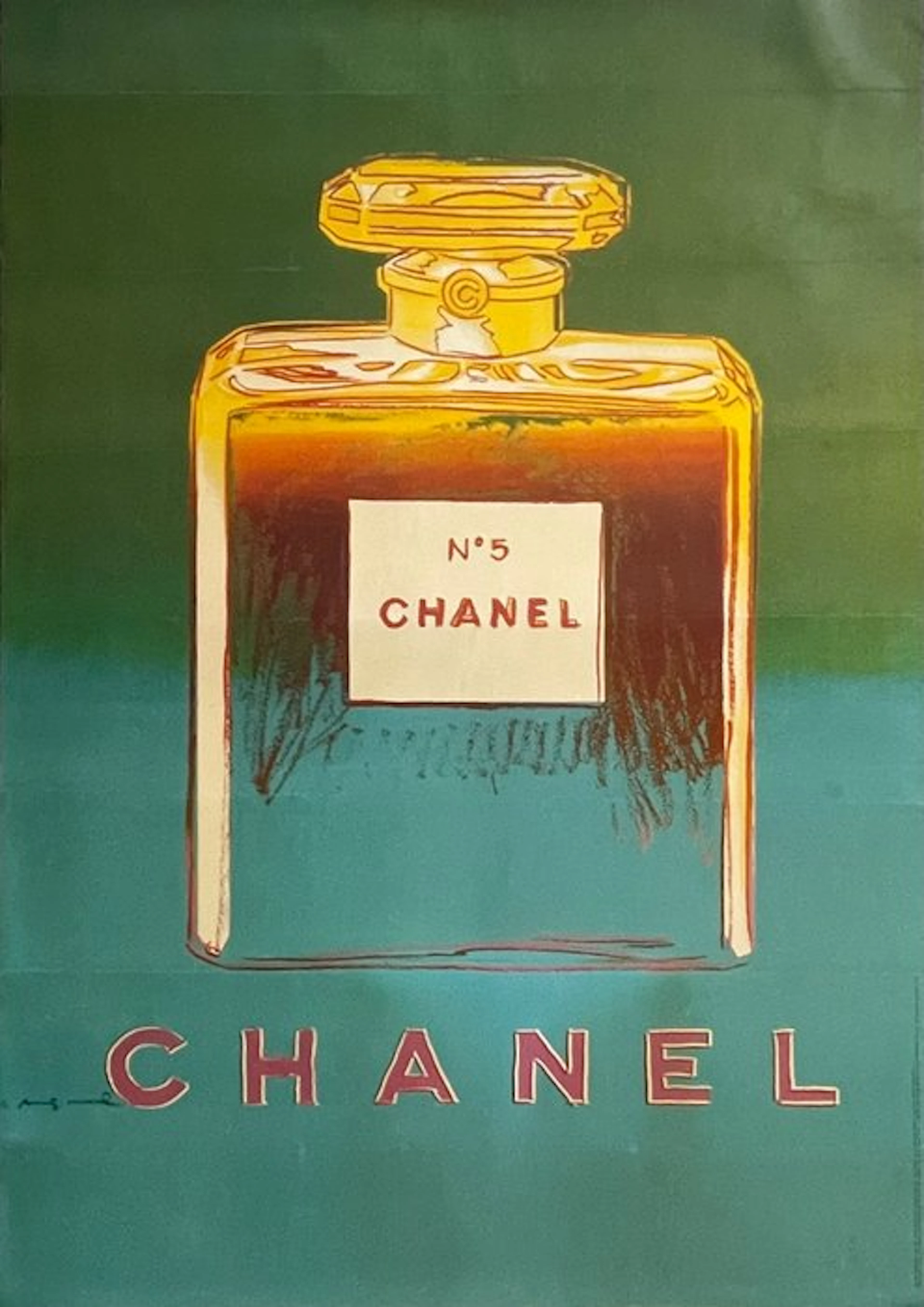 Andy Warhol - CHANEL (GREEN) Big size - 1990s