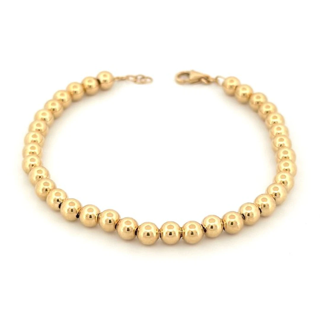No reserve price - Bracelet - 18 kt. Yellow gold - Golden Spheres
