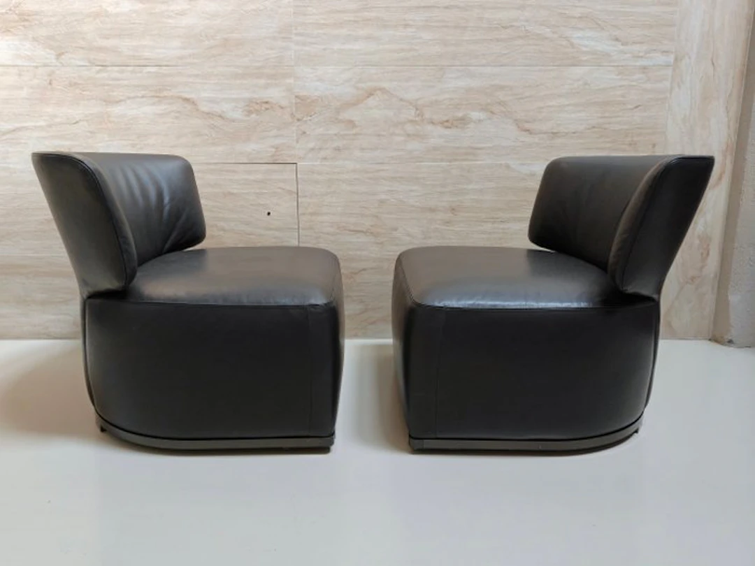 Maxalto - Antonio Citterio - Armchair (2) - Calfskin - Amoenus Soft Armchairs