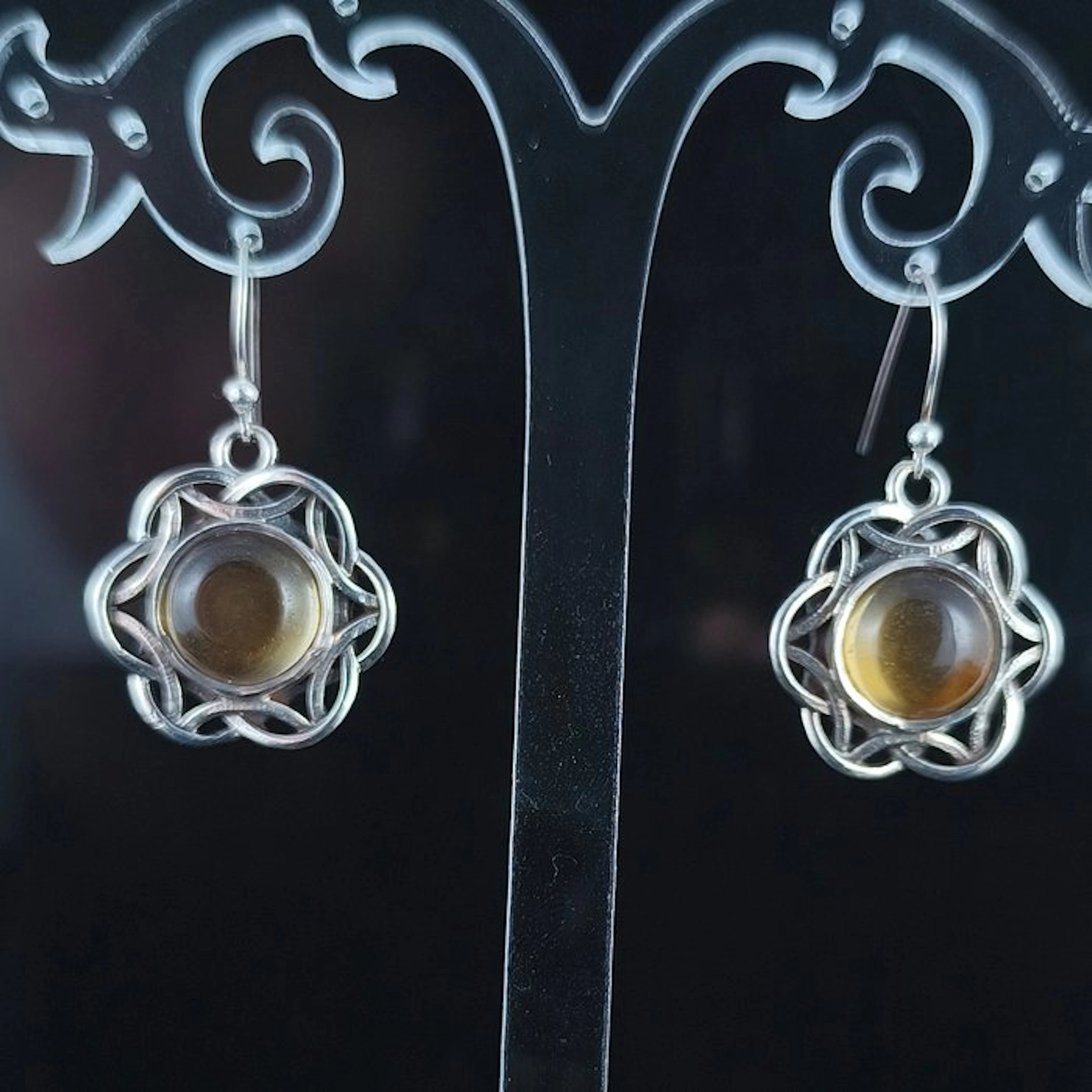 Citrine - Silver - Earrings - Magnet for Opportunities