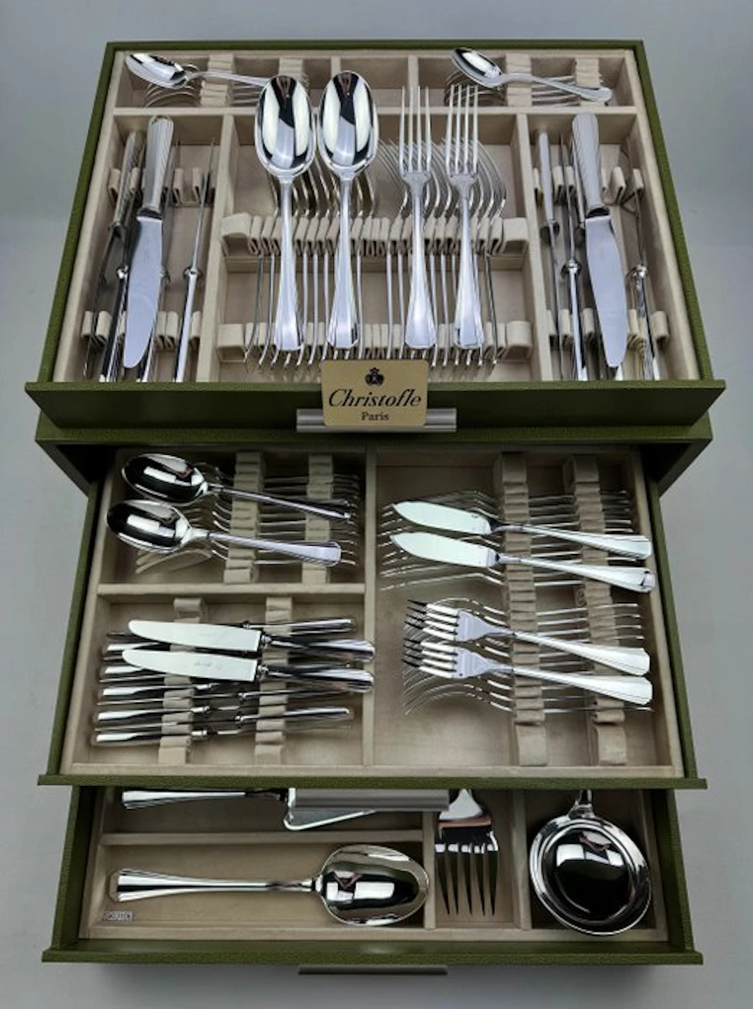 Christofle - Table service for 12 (126) - Boreal - Silverplated