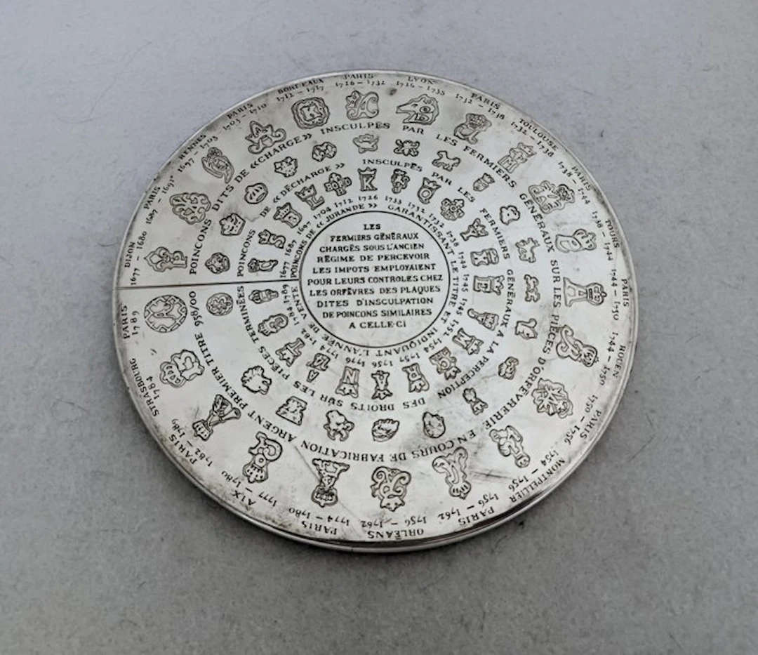 Christofle - Large Size - Coaster - Fermiers Généraux - Silverplated