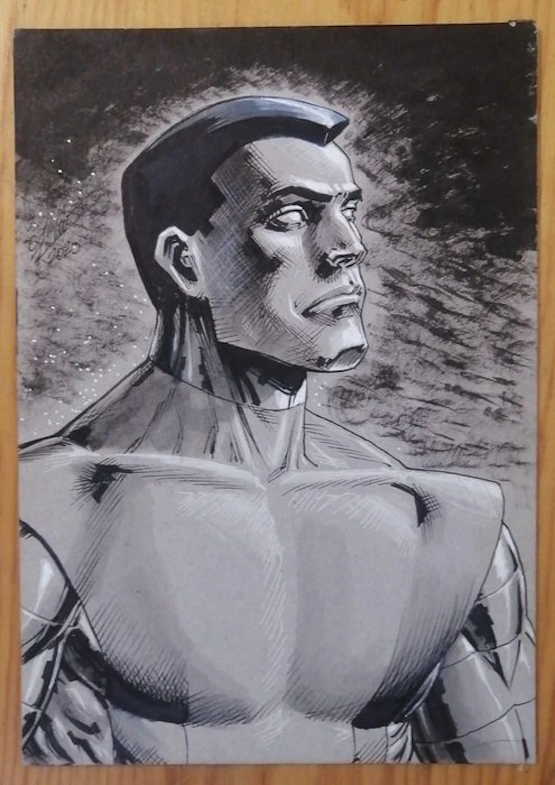 Atilio Rojo - 1 Original drawing - inktober 2020 - Coloso - 2020