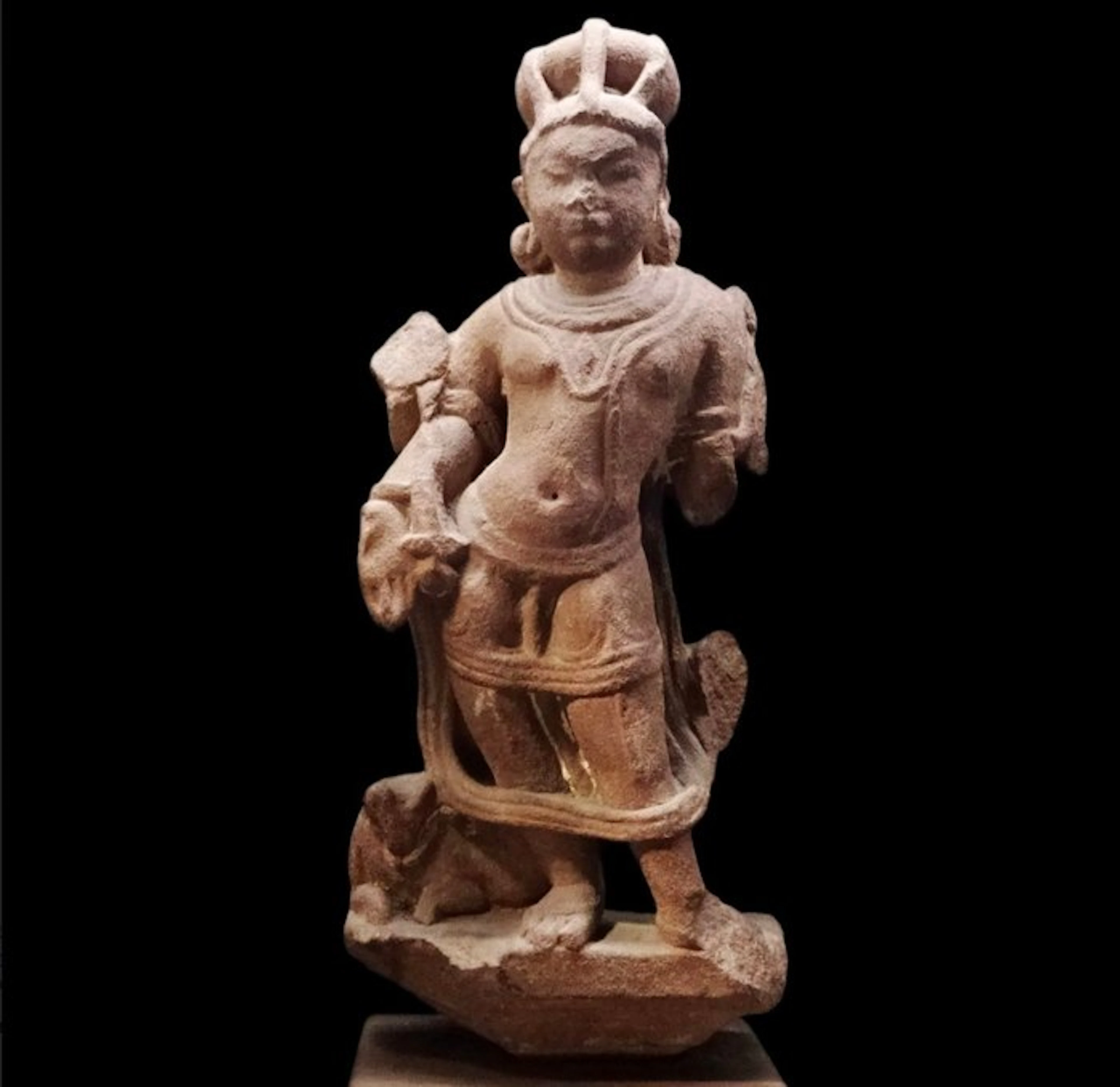 Medieval India Relief carved in pink sandstone - Shiva - 11th / 12th century