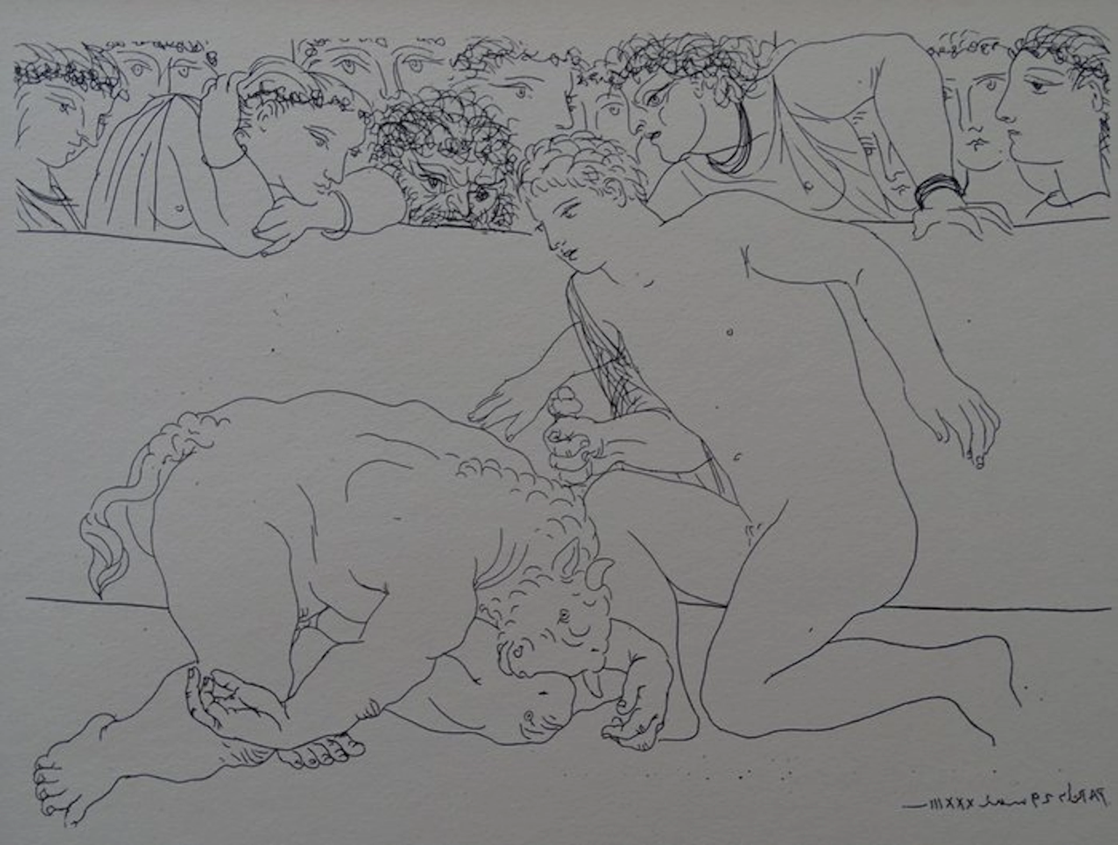 Pablo Picasso (1881-1973) - La Lucha y el minotauro