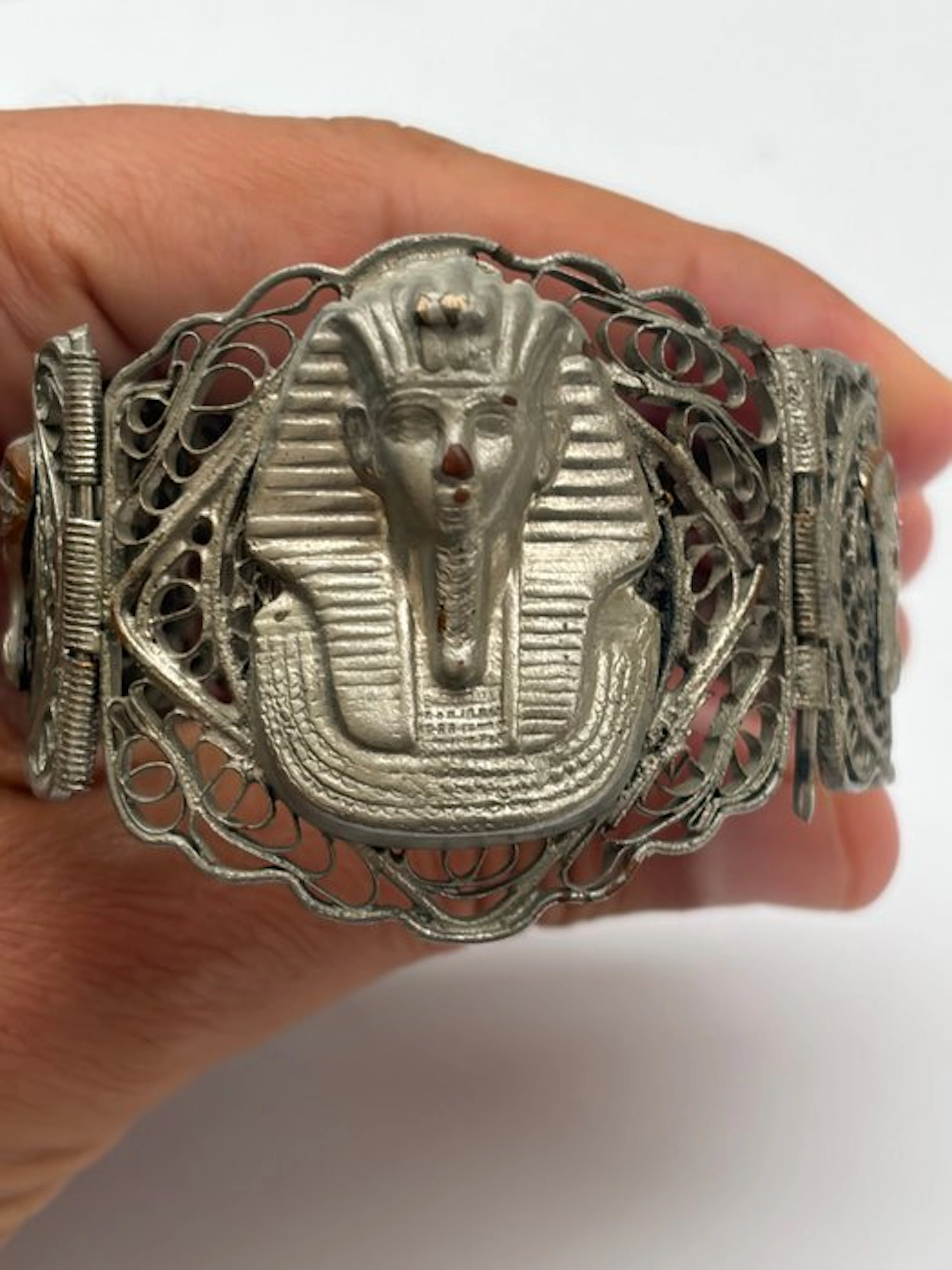 • Art Deco bracelet "Tut-Mania" – Rare Egyptian Revival...