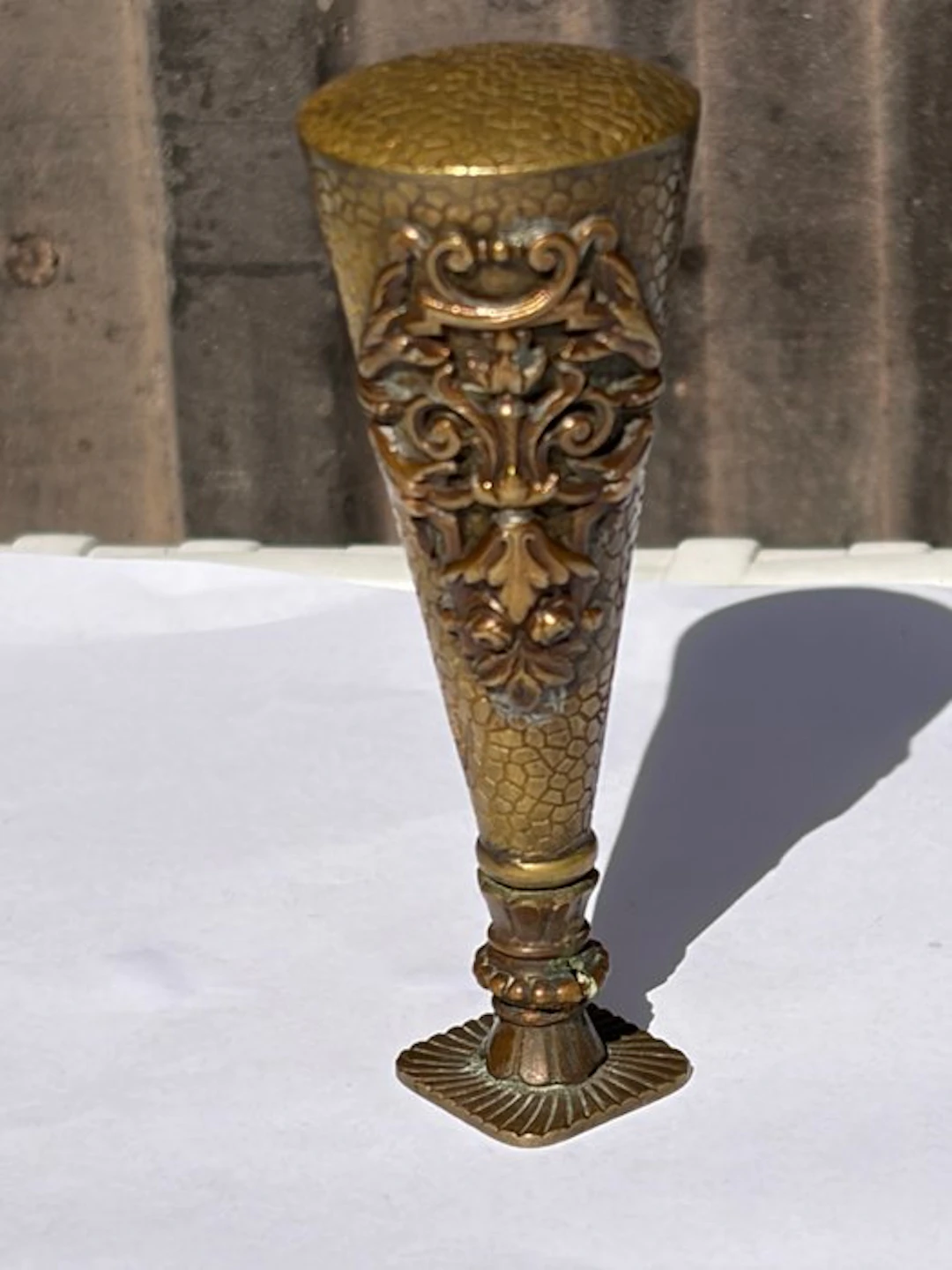 Desk seal in gilded bronze - virgin matrix - Neorococo...