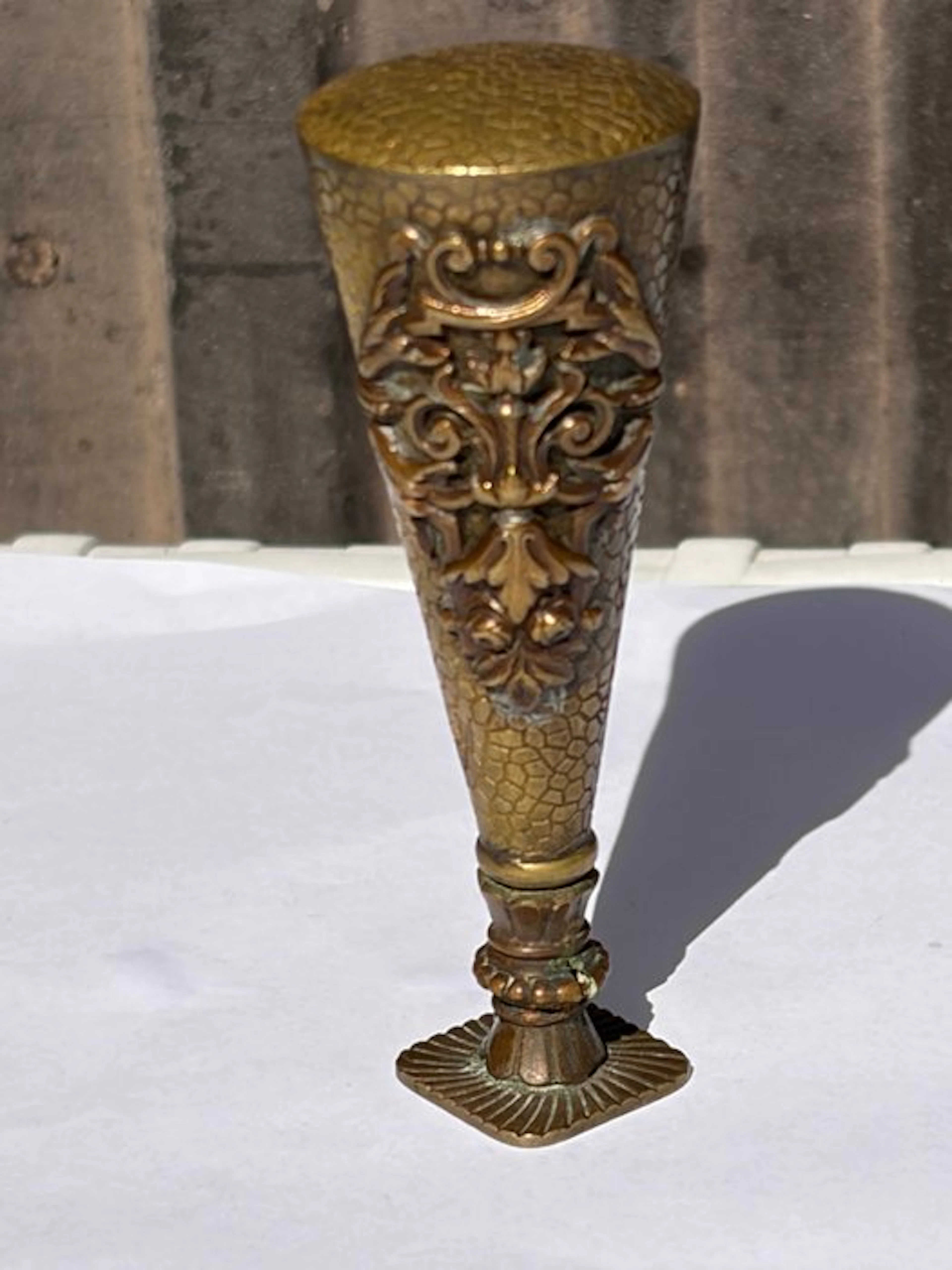 Desk seal in gilded bronze - virgin matrix - Neorococo...