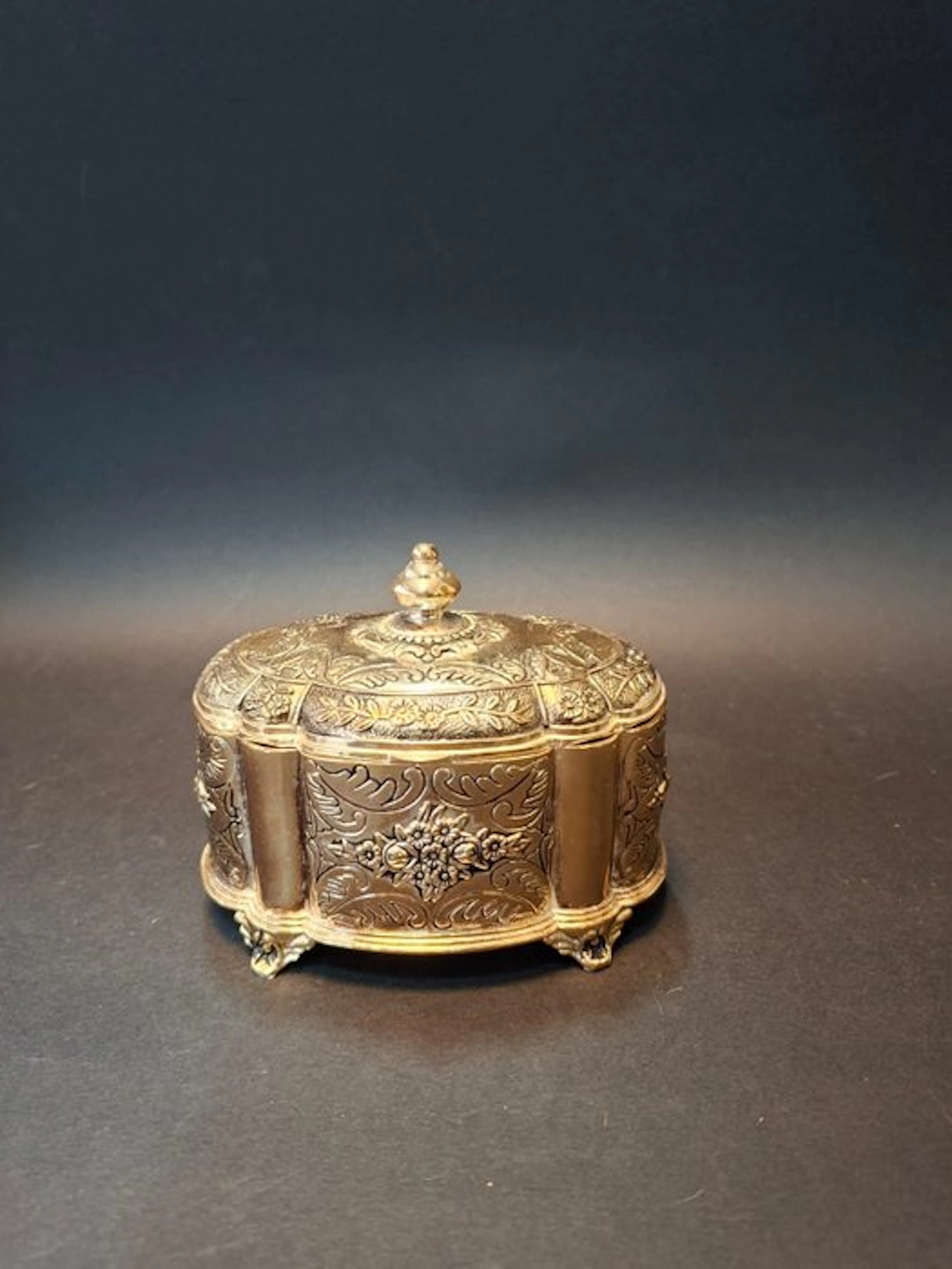Jewellery box - Metal - Vintage Silver-Plated