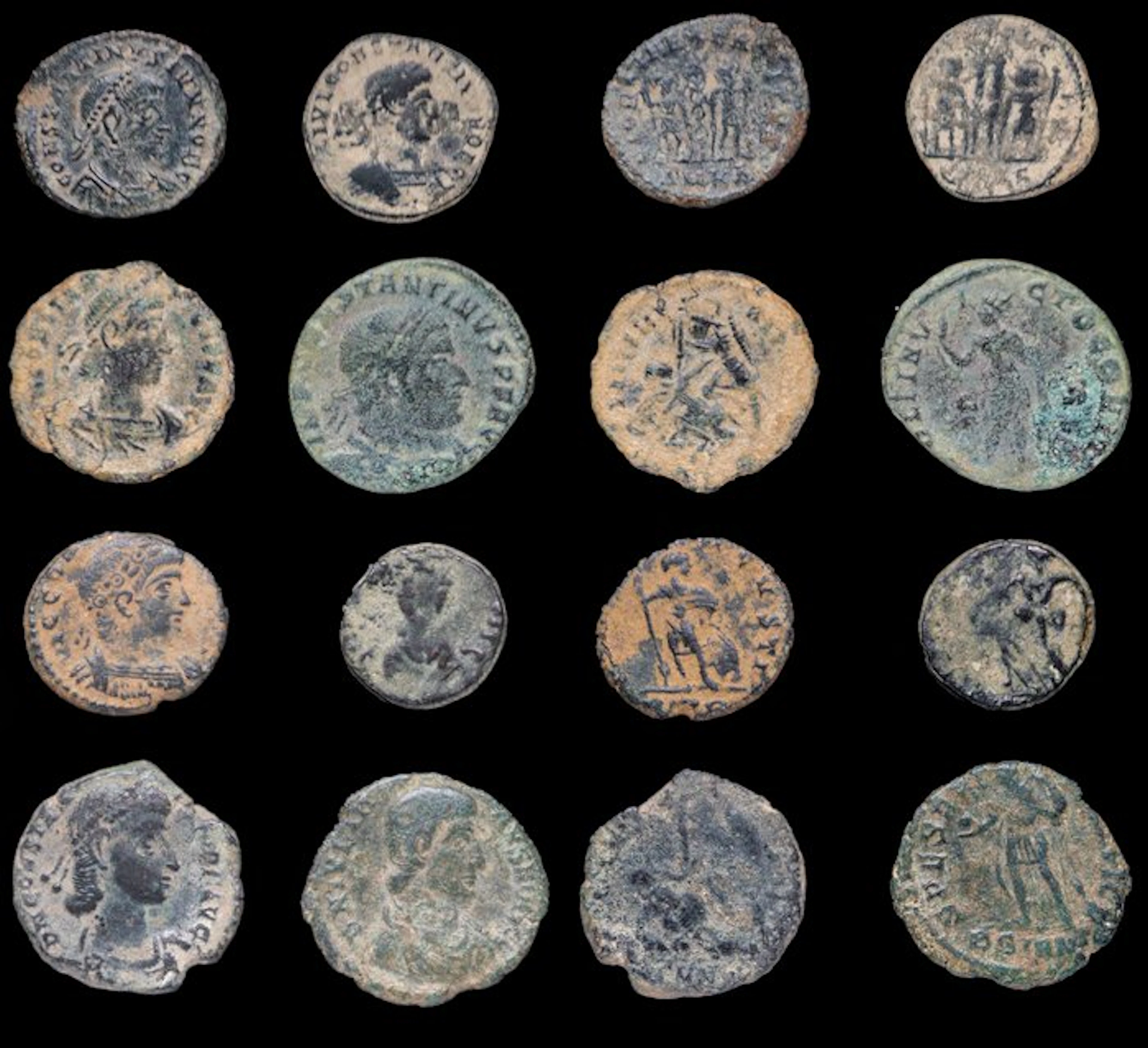 Roman Empire Lot of 8 coins minted between the 3rd and 4th centuries AD