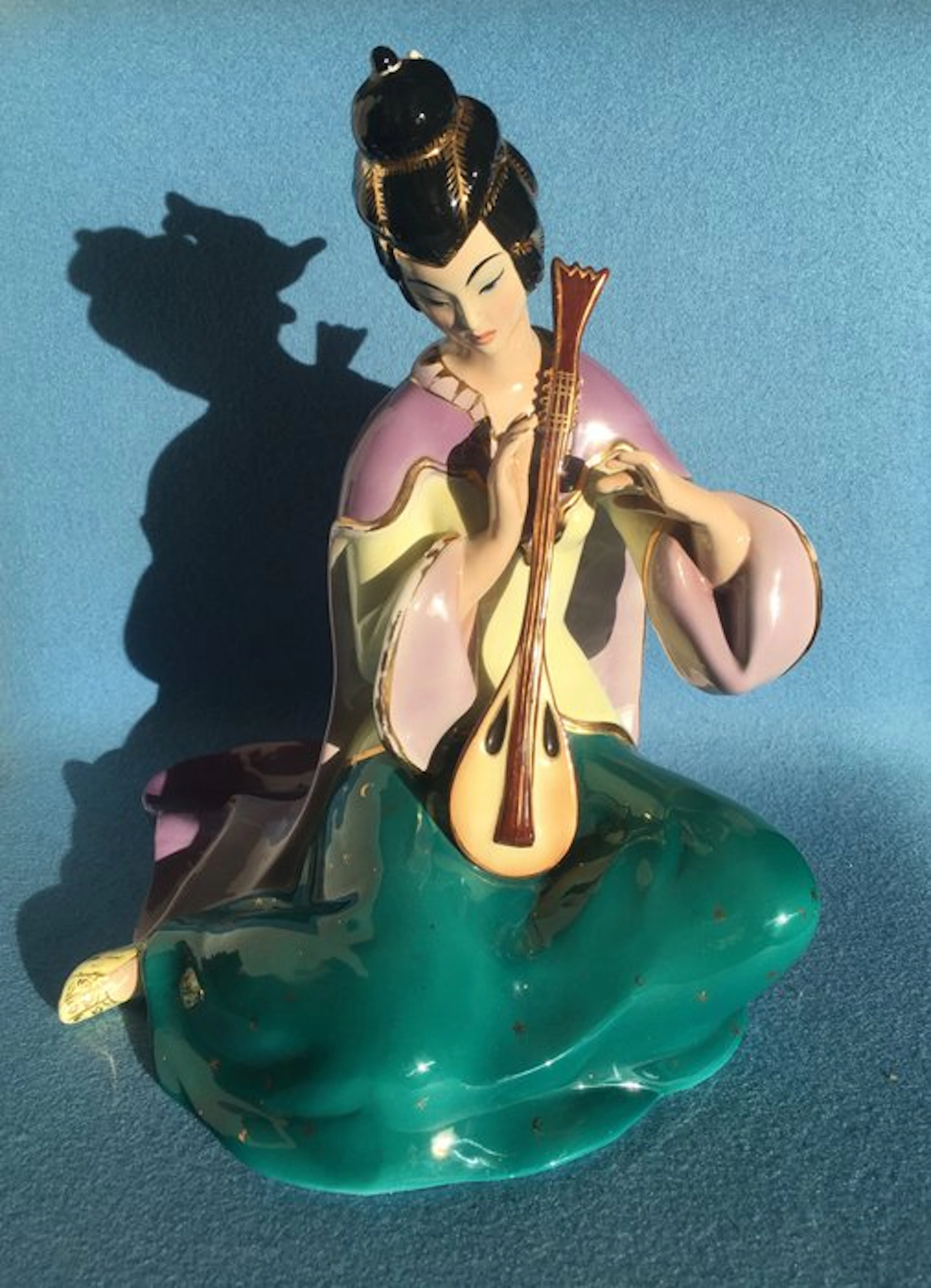 Ronzan - Giovanni Ronzan - Statue, Exotisch beeld - 30 cm - Porcelain