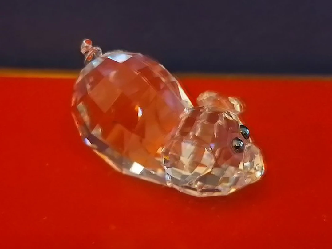 Swarovski - Figurine - Piggy Pong - Pig - 894551 - Box + Certificate - Crystal