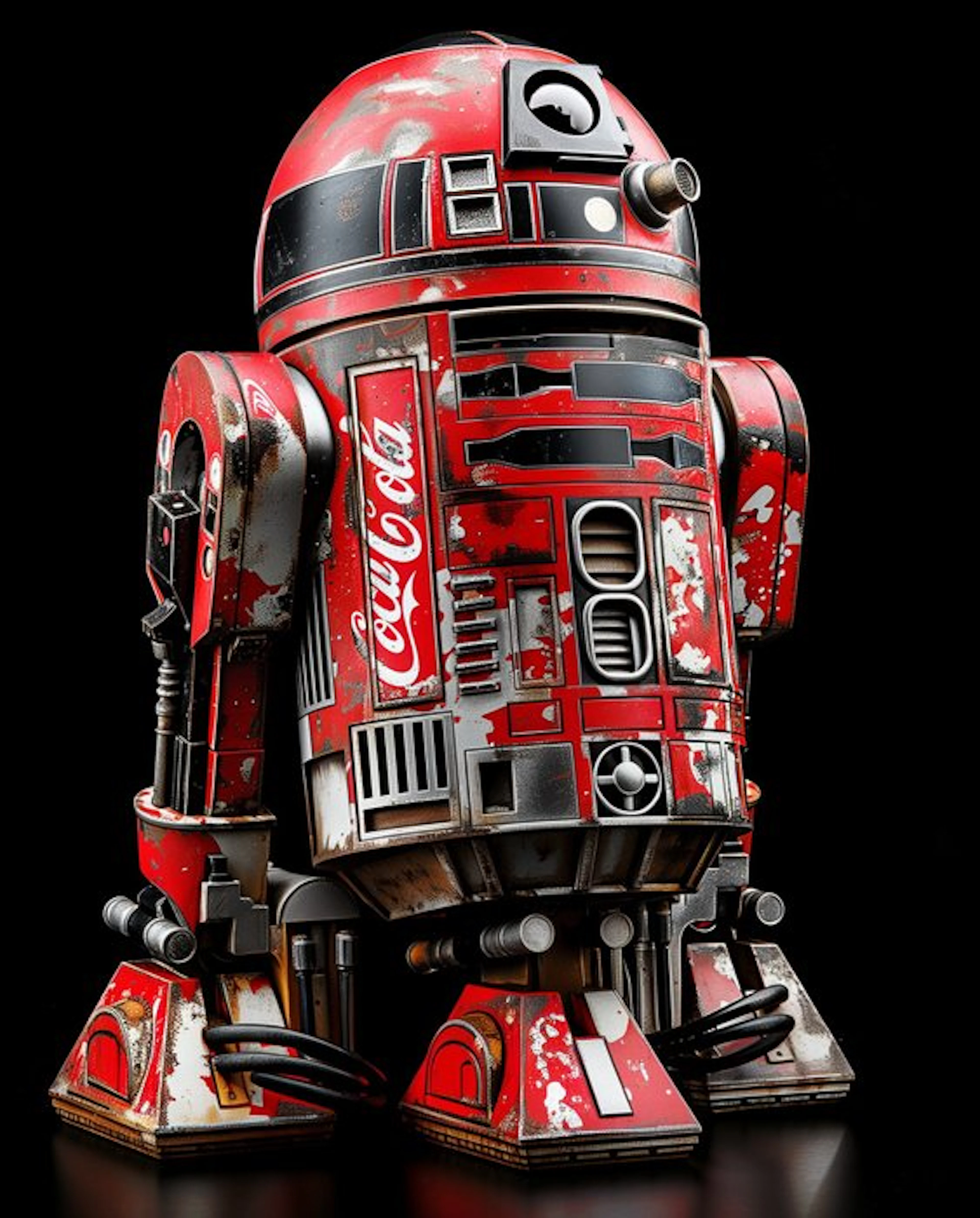 I_KONIQ - Red sparkling R2D2