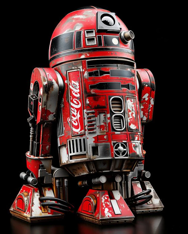 I_KONIQ - Red sparkling R2D2