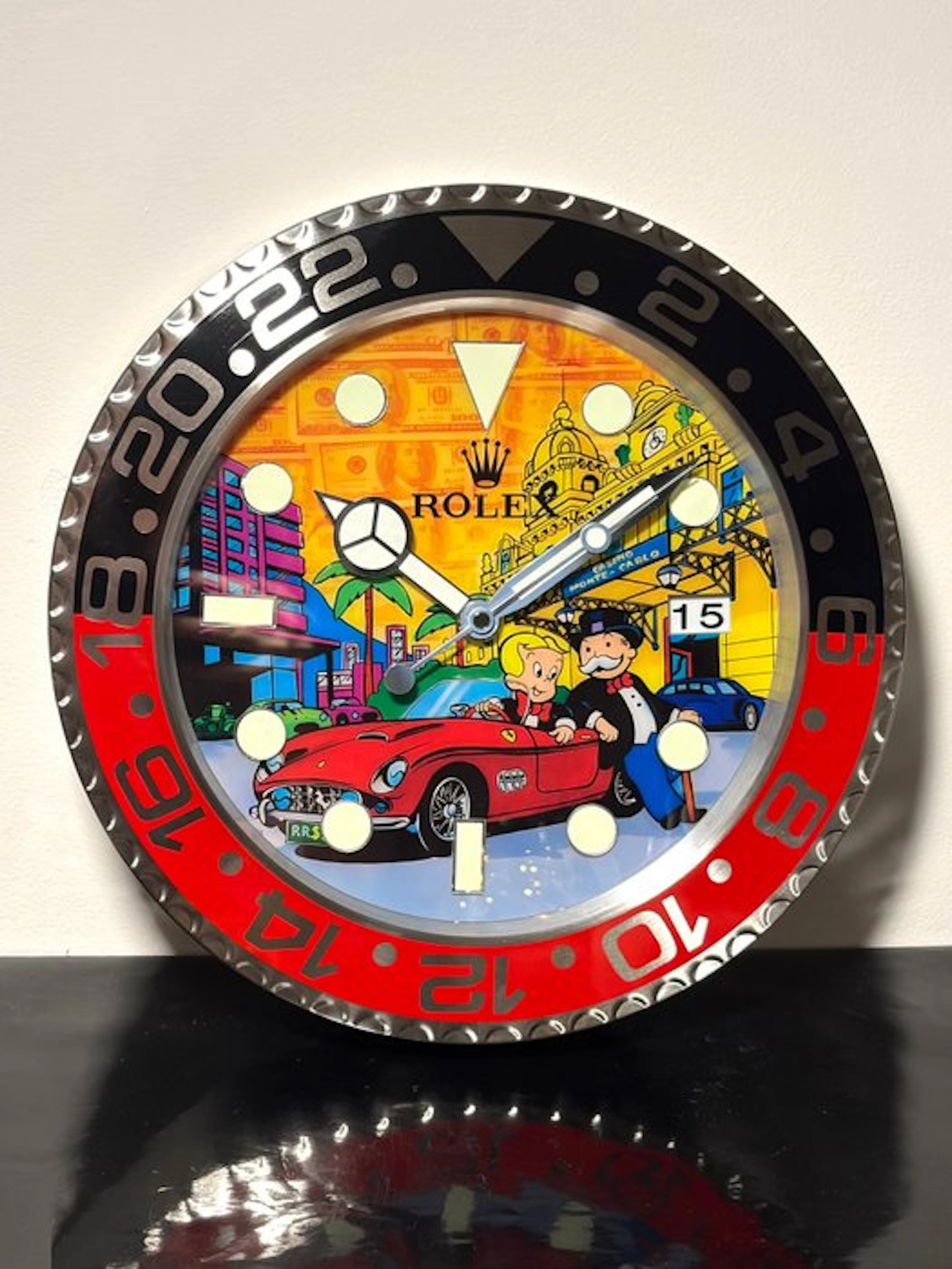 GF Exclusives - Ferrari Pop Art Clock Artwork By: GF Exclusives