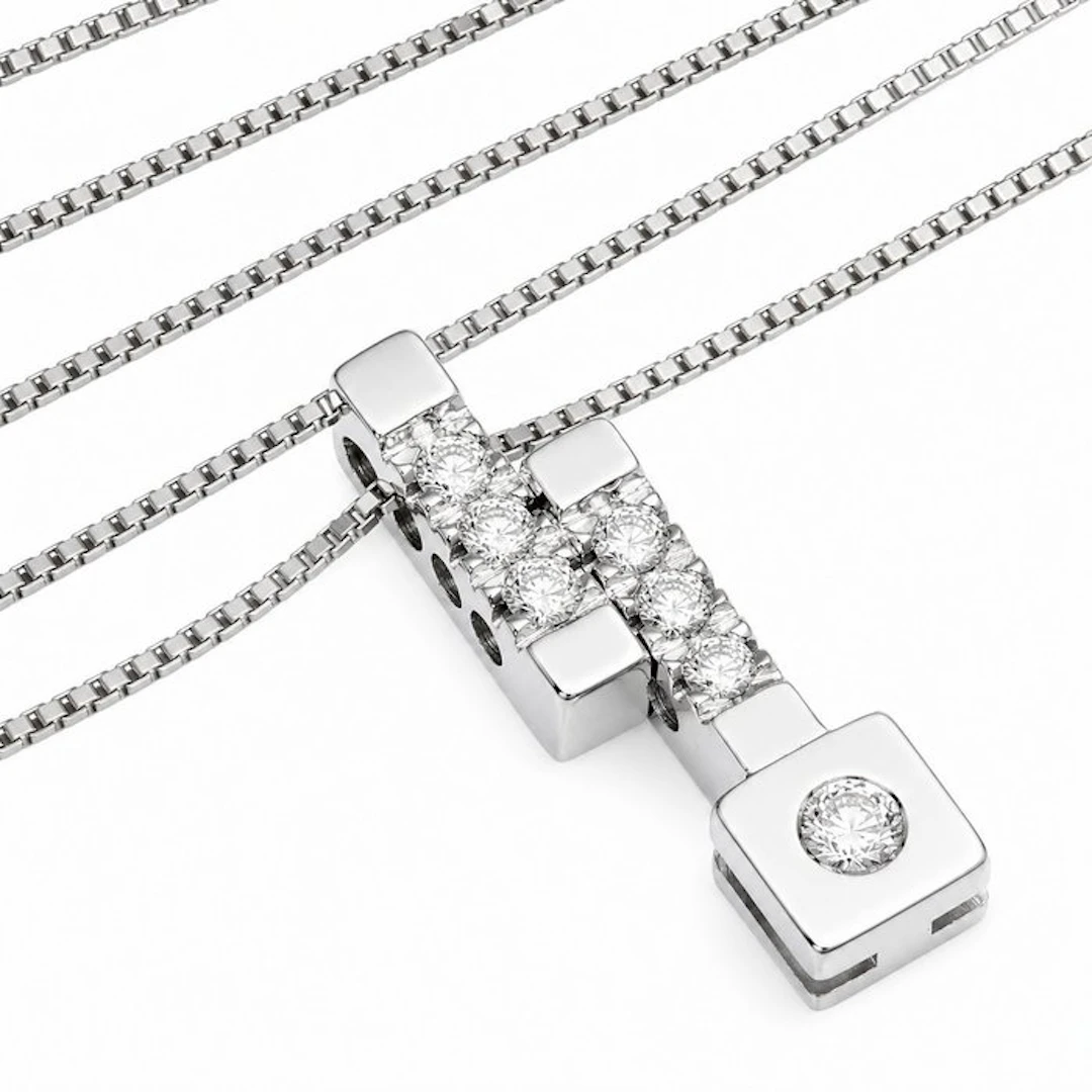 Necklace with pendant - 18 kt