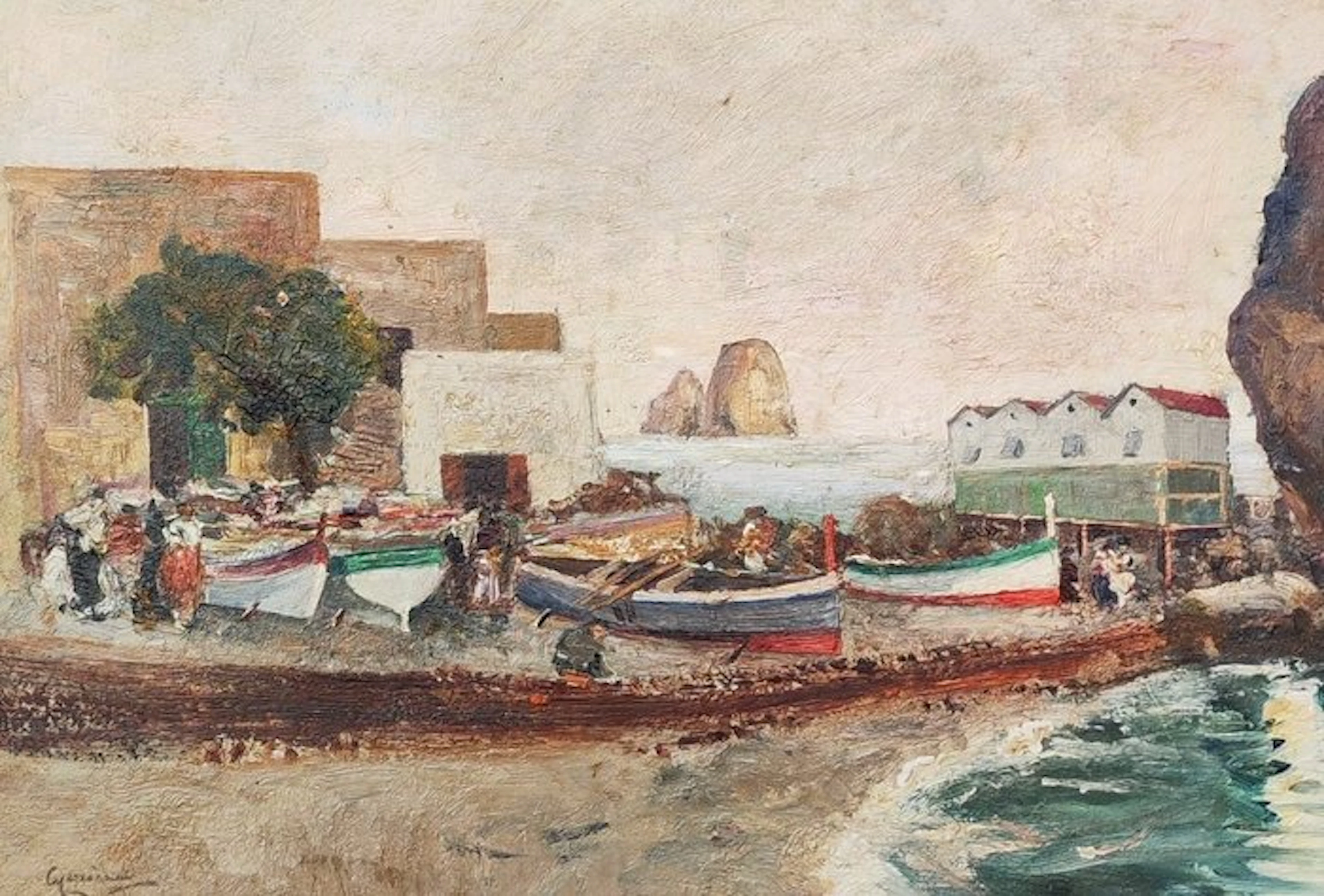 Italian school (XX) - Marina di capri