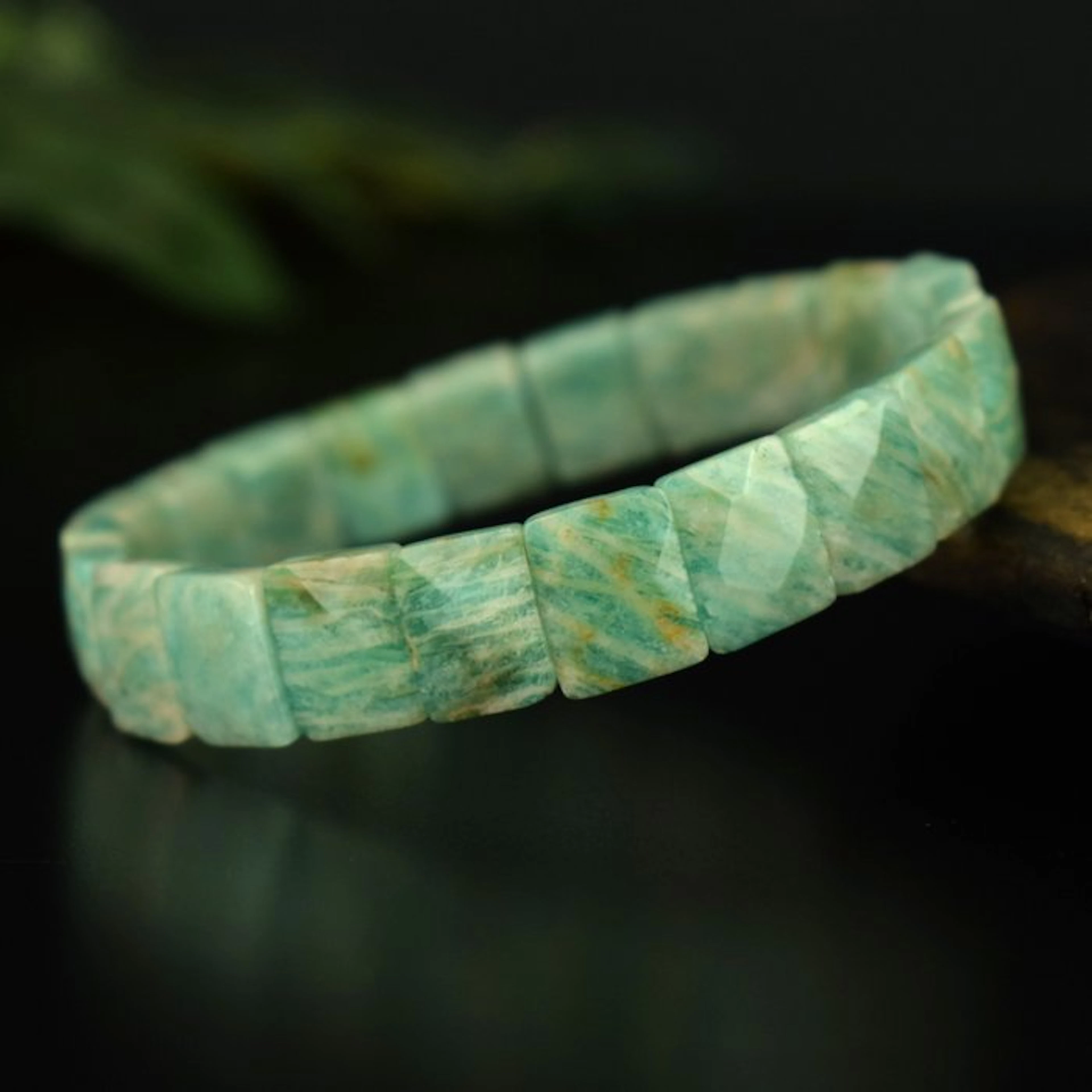 Natural amazonite - Magnificent aventurescence- 27 g