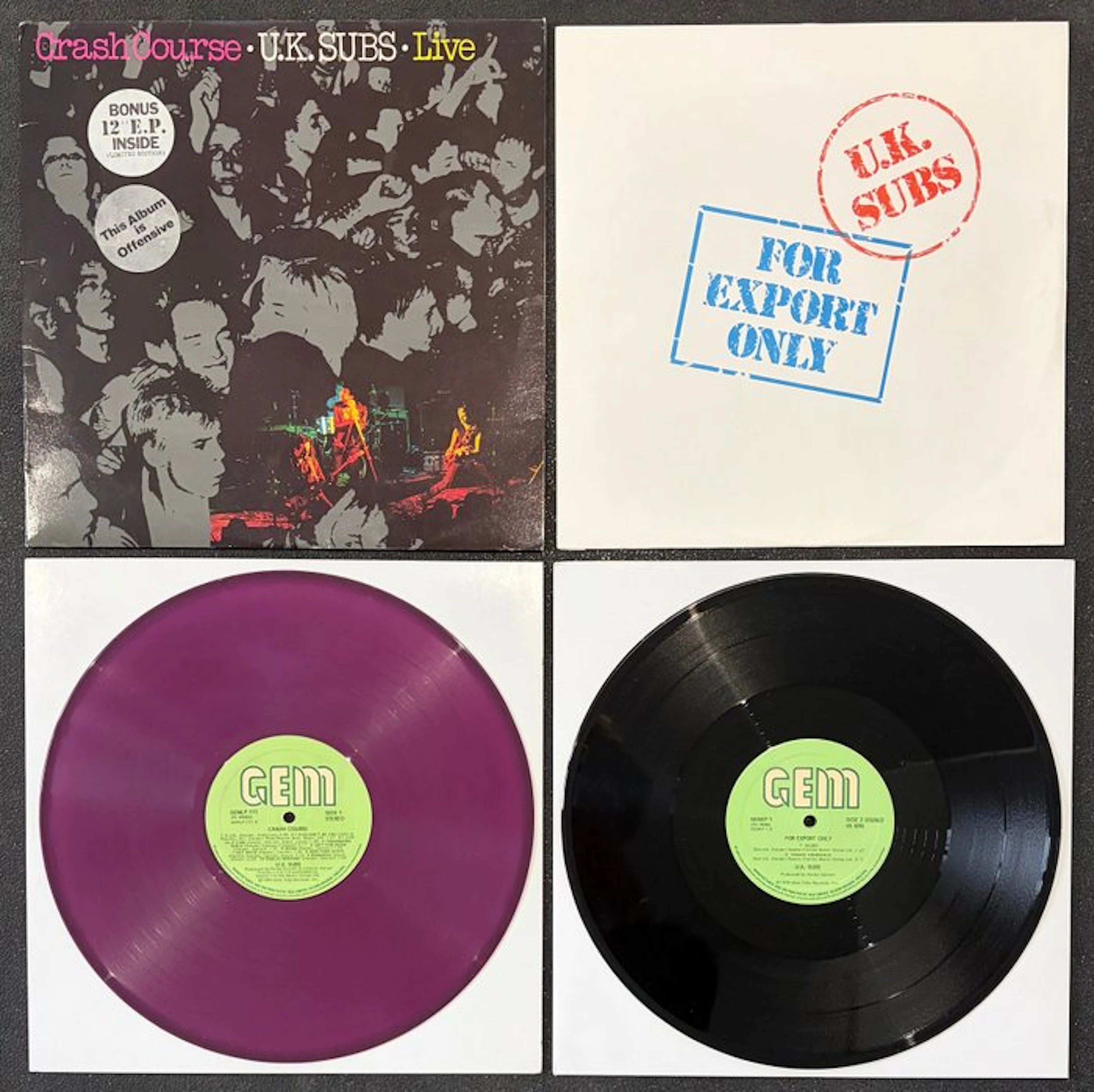 U.K. Subs - Crash Course - LP - 1980