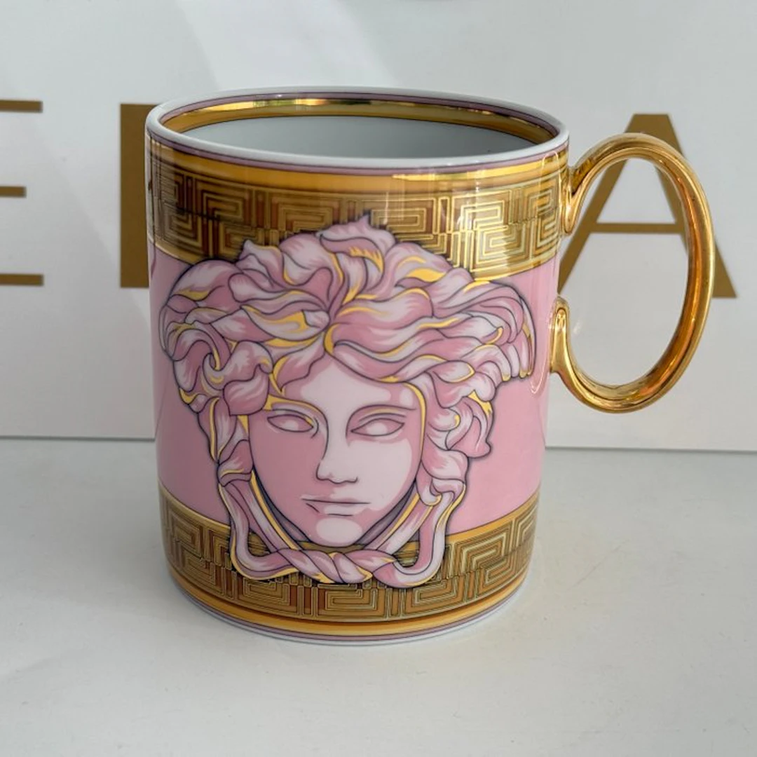 Rosenthal - Versace - Mug - Medusa Amplified Pink Coin...