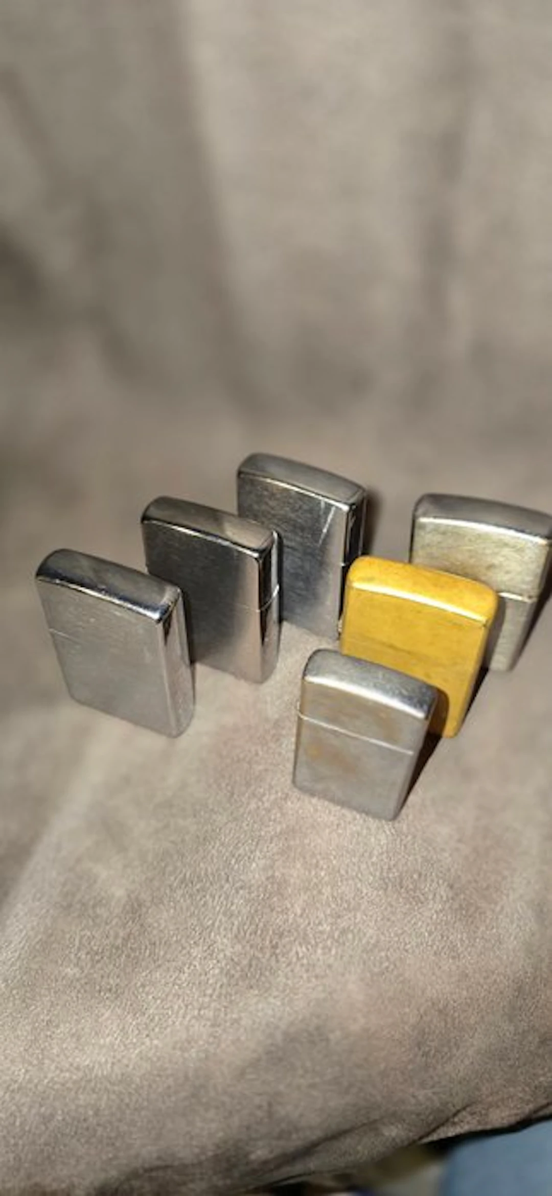 Zippo - No reserve price - Pocket lighter - Brass, Steel (stainless) - (6)