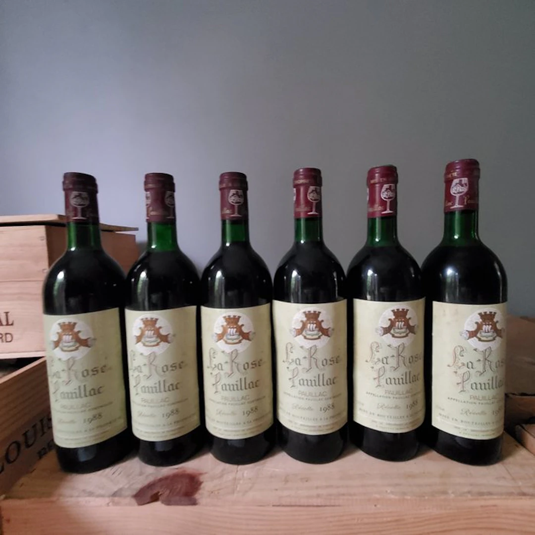 1988 Chateau La Rose Pauillac - Pauillac - 6 Bottles (0.75L)