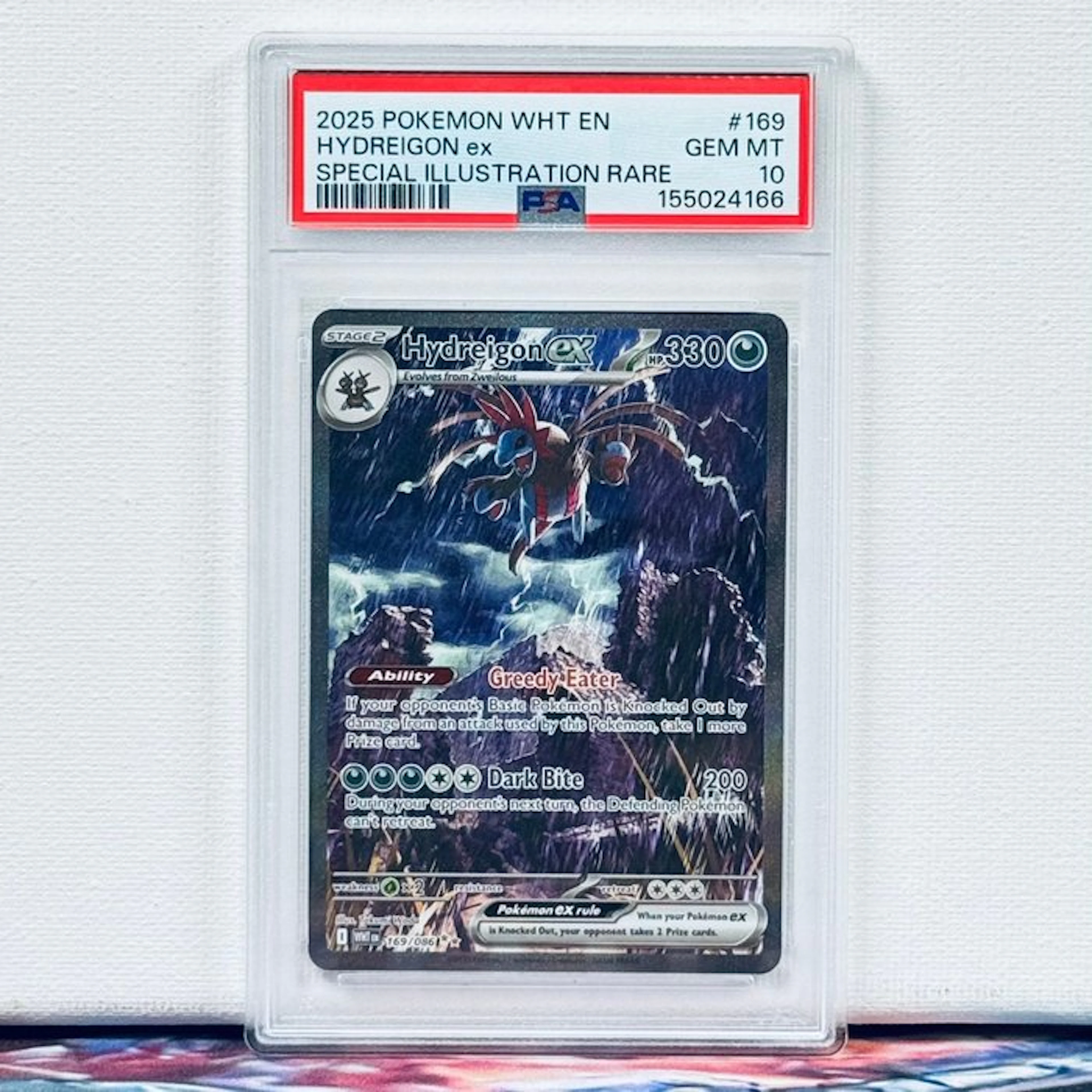 Pokémon Graded card - Hydreigon ex #169 2025 Pokemon WHT...